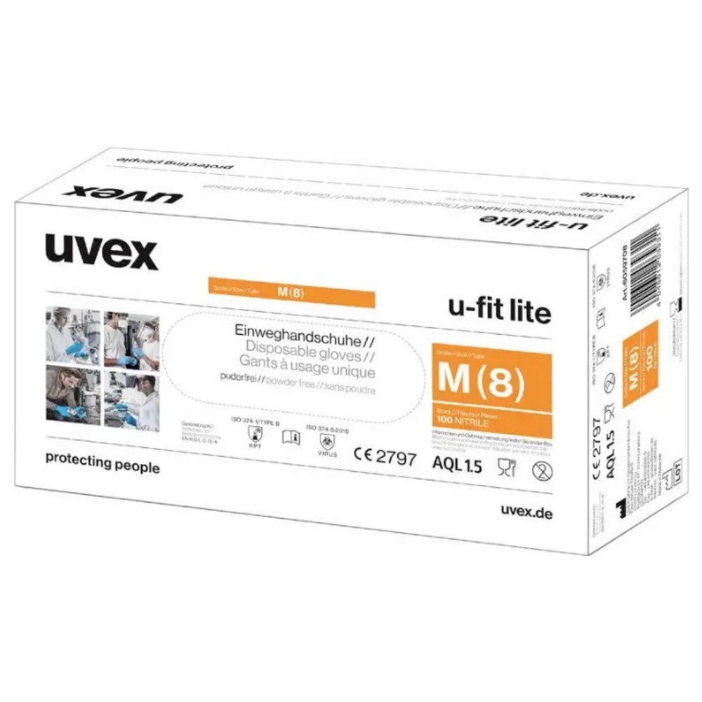 Uvex Einweghandschuhe uvex u-fit lite 6016807 100 St. Einweghandschuh Größe (Handschuhe): S