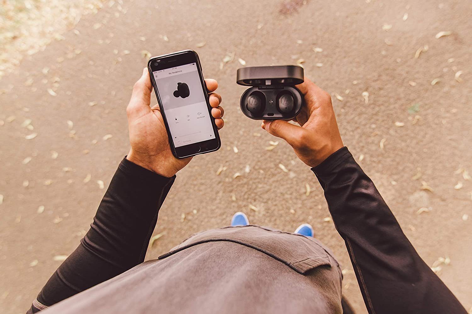 audio-technica ATH-SPORT7TW True Wireless IE Headphones black Kopfhörer