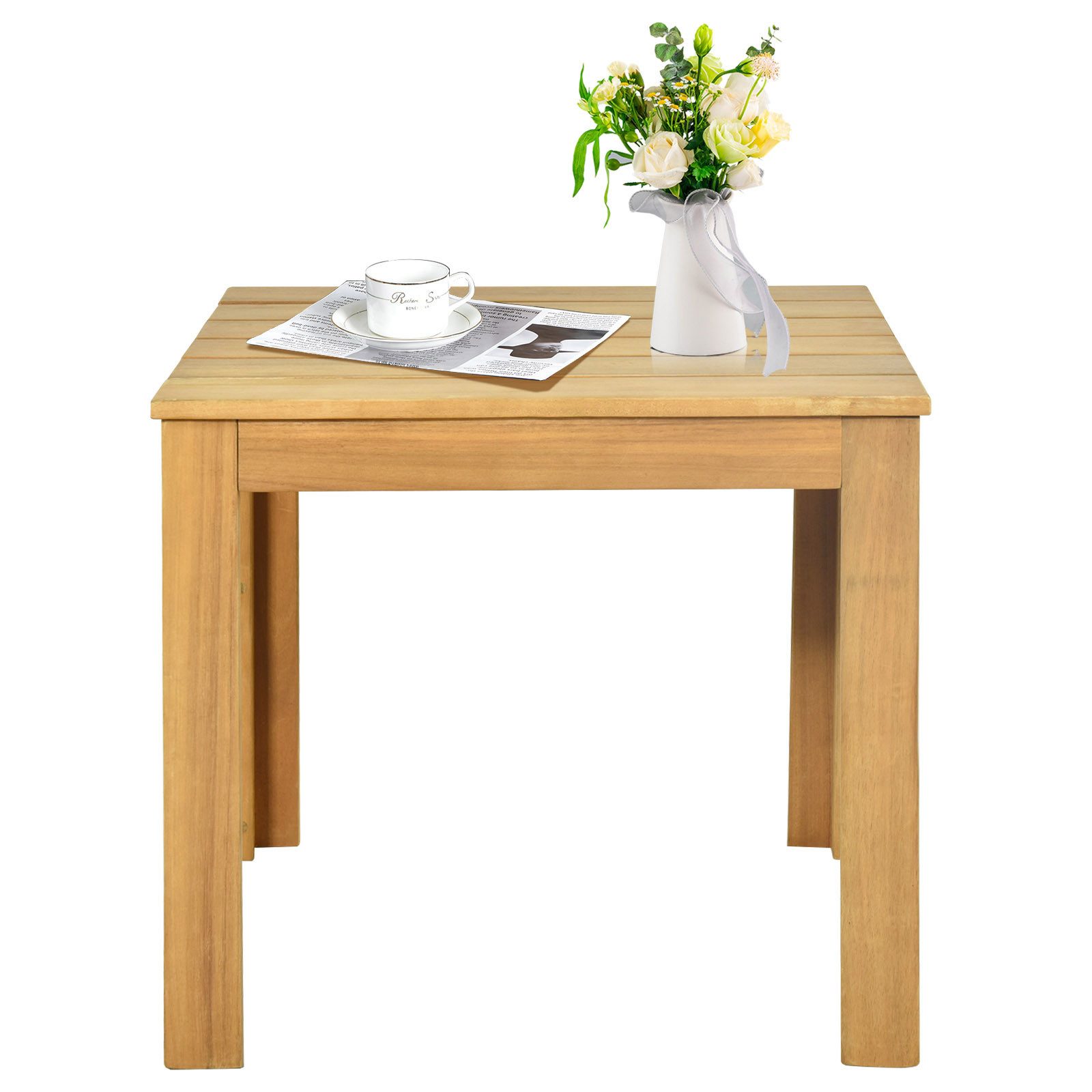 KOMFOTTEU Gartentisch, Beistelltisch Couchtisch Holztisch, aus Akazienholz günstig online kaufen