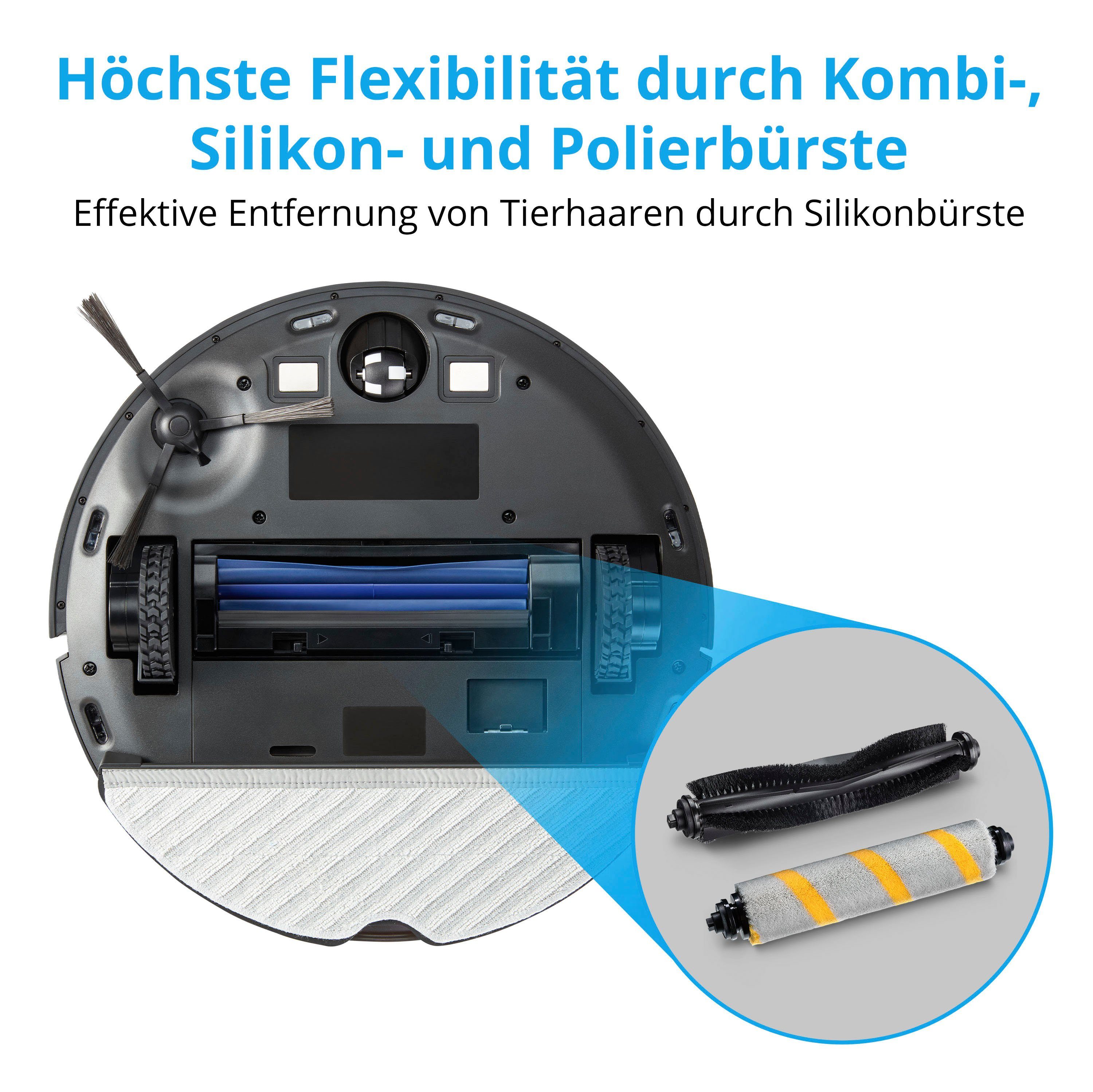 Medion® Saugroboter (MD20004), Saugkraft, X50 Pa mit 8.000 Go SW Bereiche Go starke No Absaugstation, &