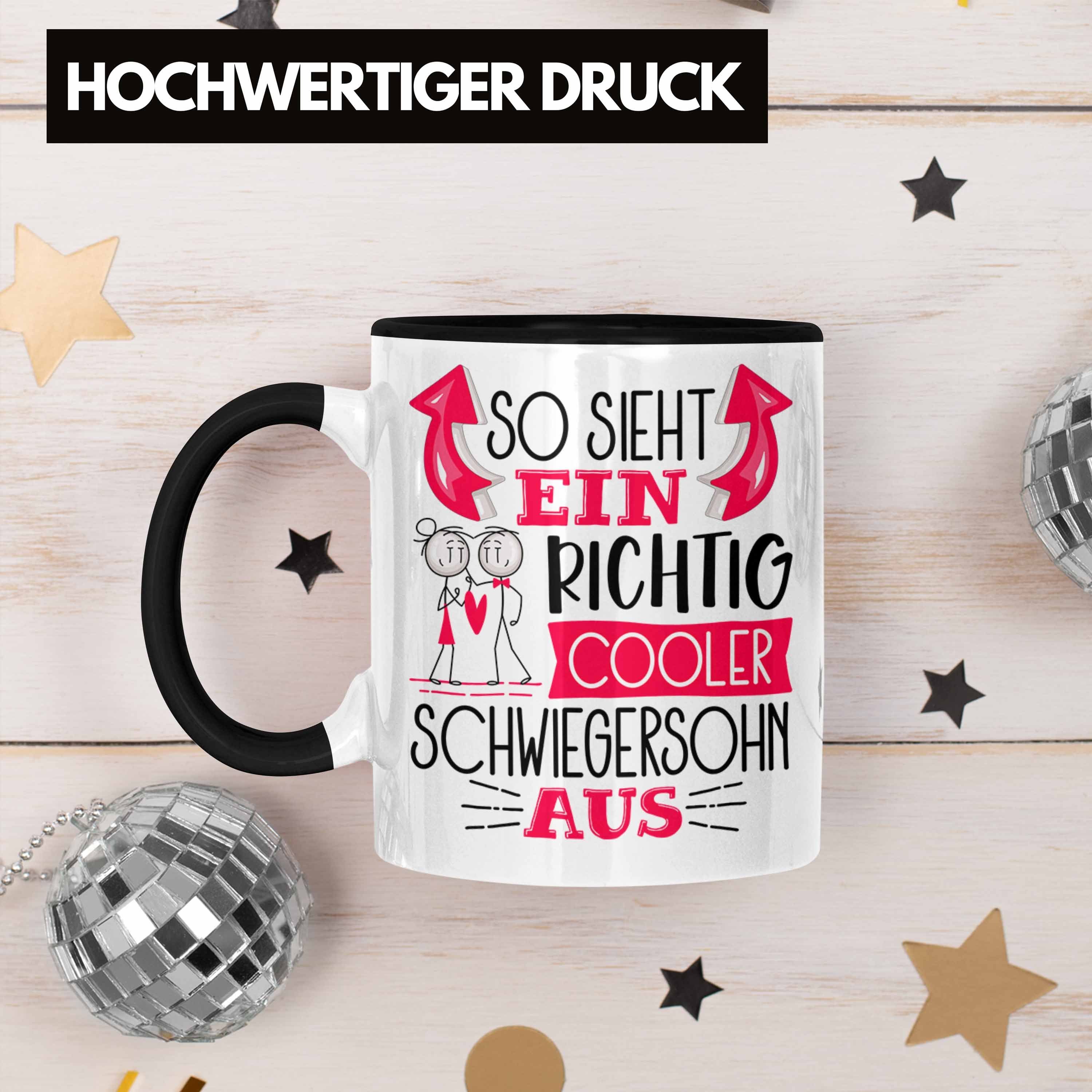 Cooler RIchtig Tasse Geschenk Sieht Ein Trendation Schwarz Tasse Schwiegersoh Schwiegersohn So