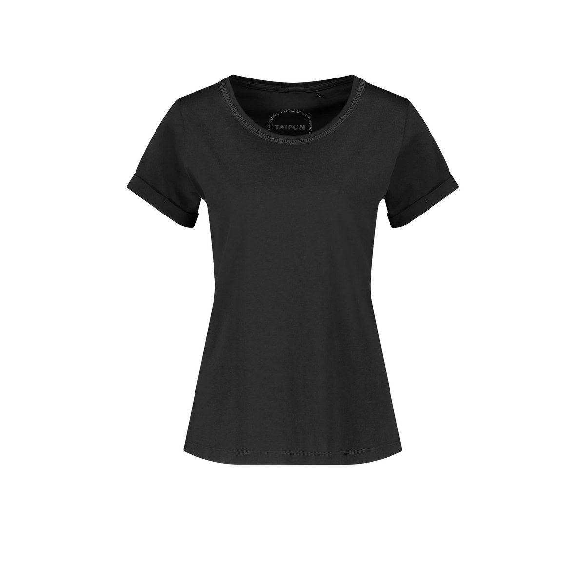 Taifun Rundhalsshirt schwarz (1-tlg)