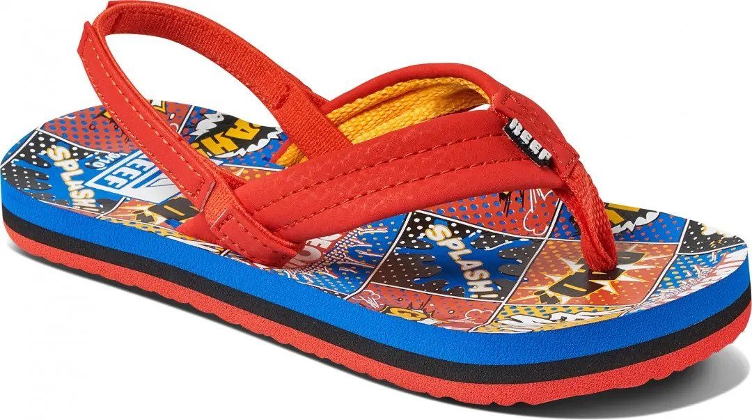 Reef Jungen Kids Ahi Sandale, Comic Book, Шлепанцы