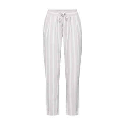 MORE&MORE Caprihose Trouser Stoffhose Streifen beige