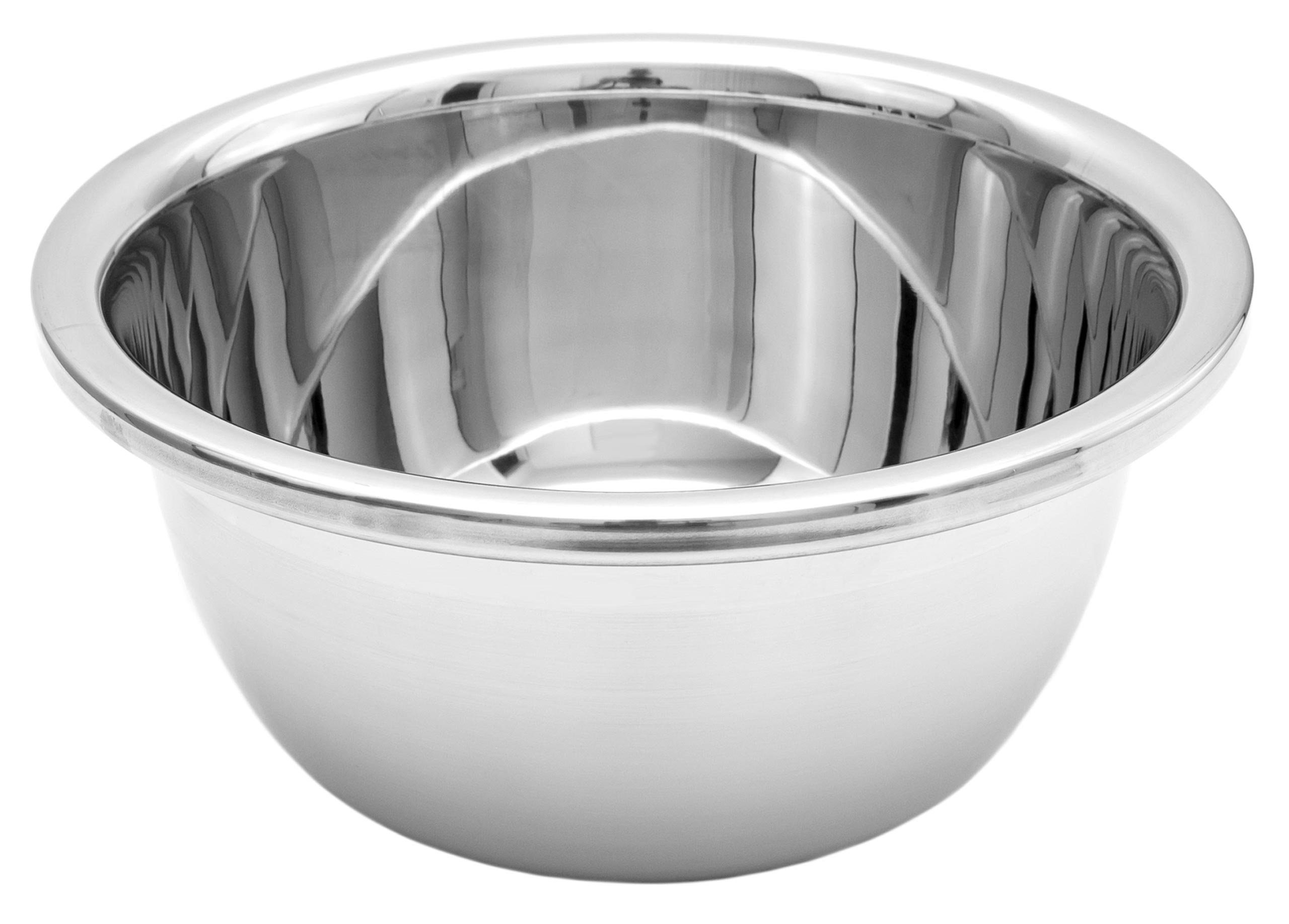 Lantelme Rührschüssel Edelstahl Teigschüssel Salatschüssel Servierschüssel, Edelstahl, (6733, 2-tlg), Edelstahl, 3 Liter