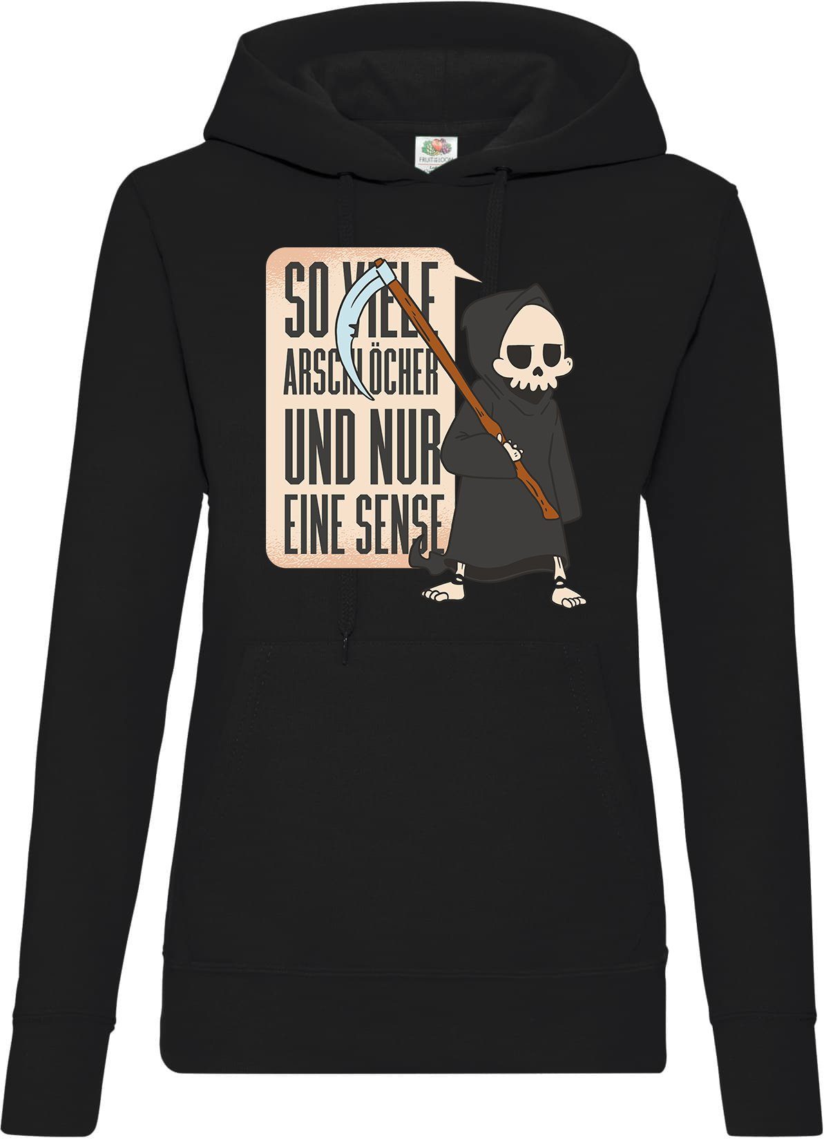 Kapuzenpullover Nur eine Sense Damen Hoodie Pullover