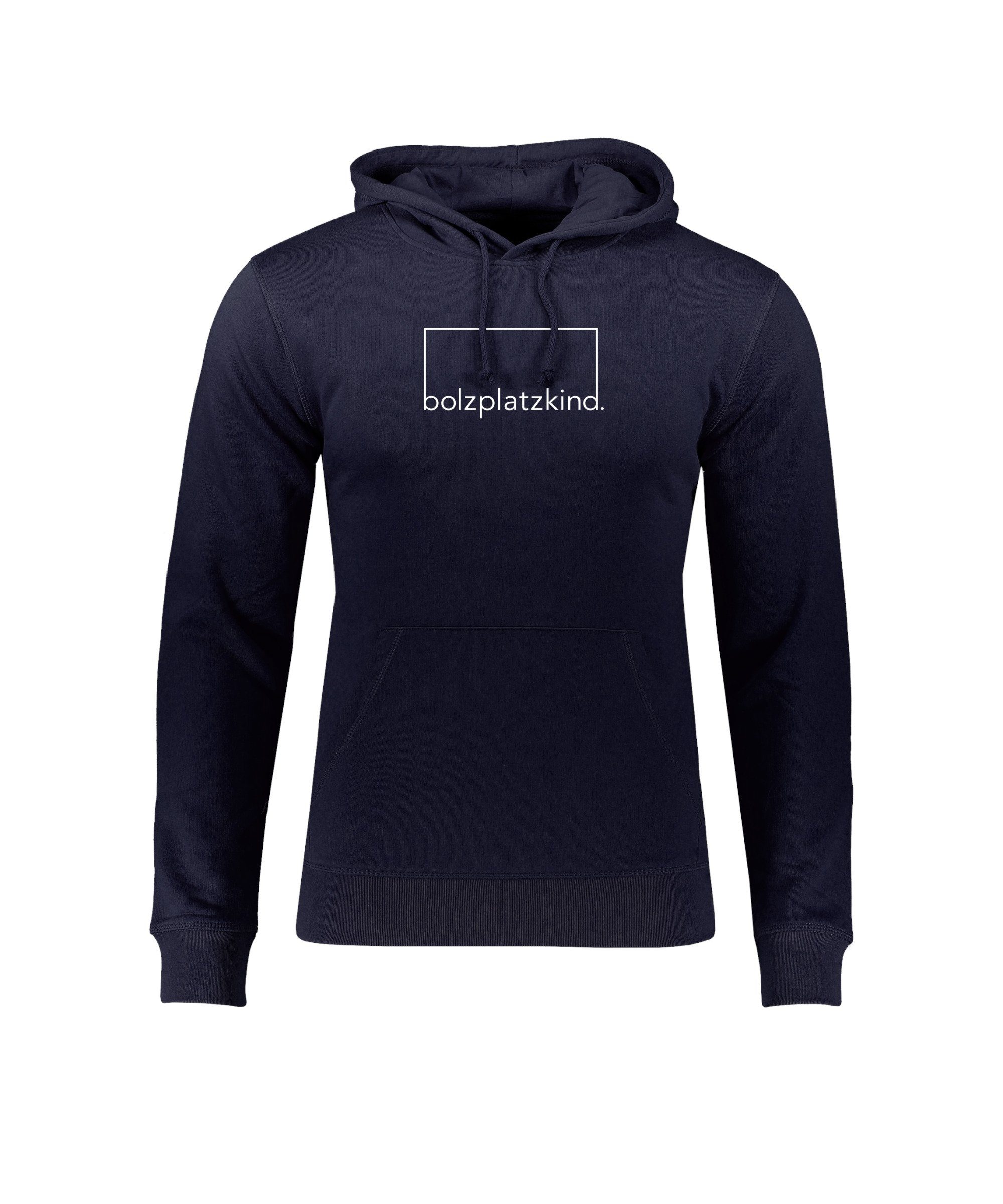 Bolzplatzkind Sweatshirt "Selbstliebe" Hoody blauweiss