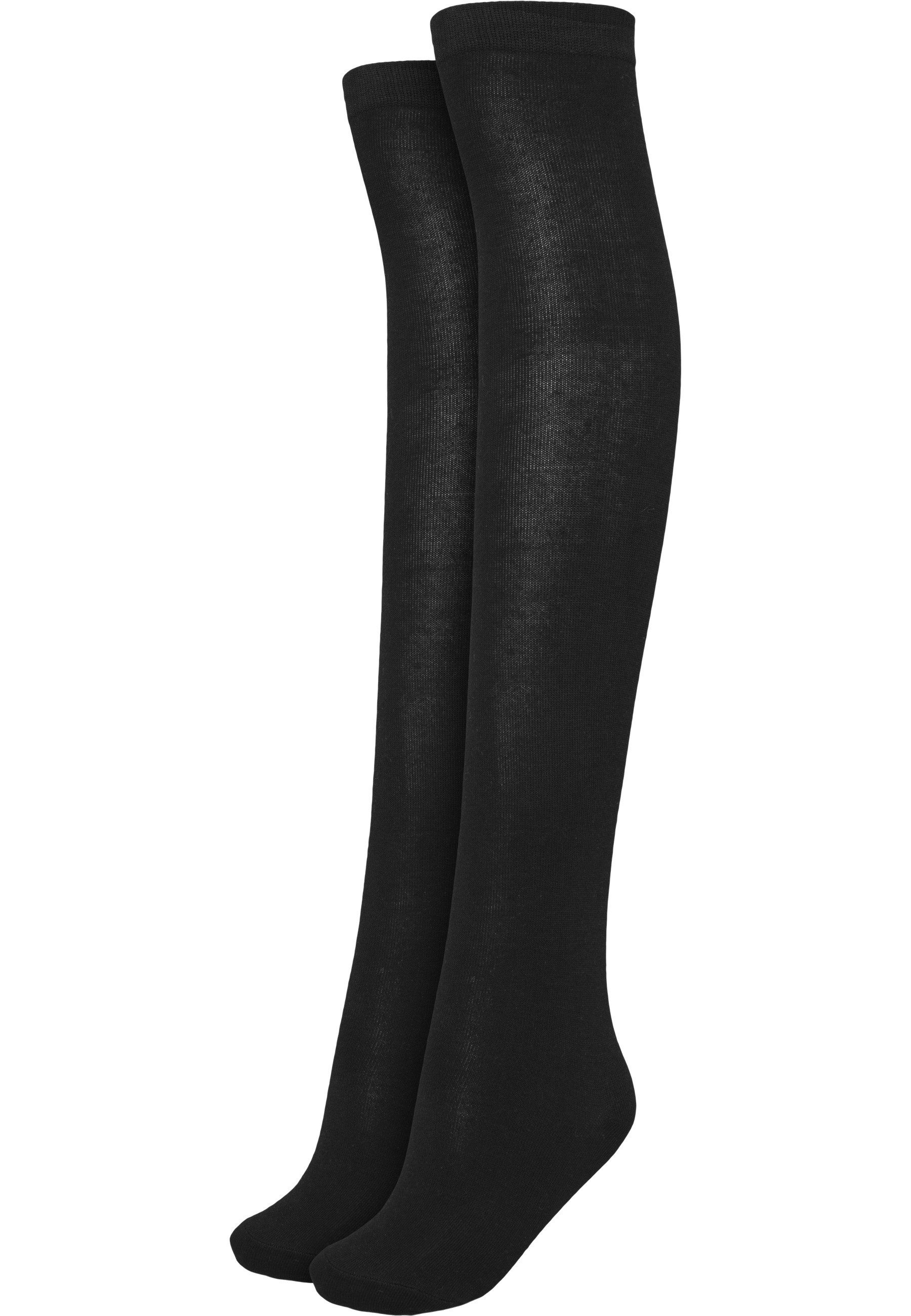 URBAN CLASSICS Strümpfe Urban Classics Accessoires Ladies Overknee Socks 2-Pack (1-Paar)