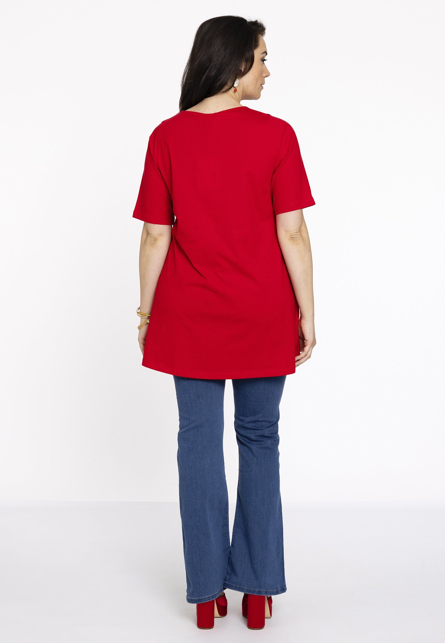 YOEK Langarmshirt Damen T-Shirt Große Größen