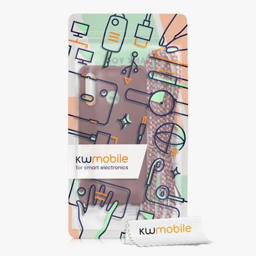 kwmobile Handyhülle Hülle für Huawei P30 Lite, mit Metall Kette zum Umhängen - Silikon Handy Cover Case Schutzhülle