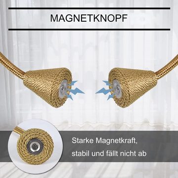 Raffhalter 4 Stück Magnetische Vorhang Raffhalter für Zuhause Büro Café Deko, SOTOR, (4-tlg)
