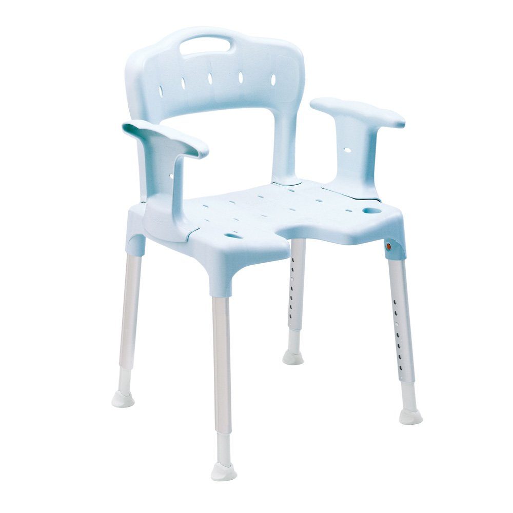 ETAC Dusch-Toilettenrollstuhl Etac Swift Duschstuhl mit Rückenlehne und Armlehne