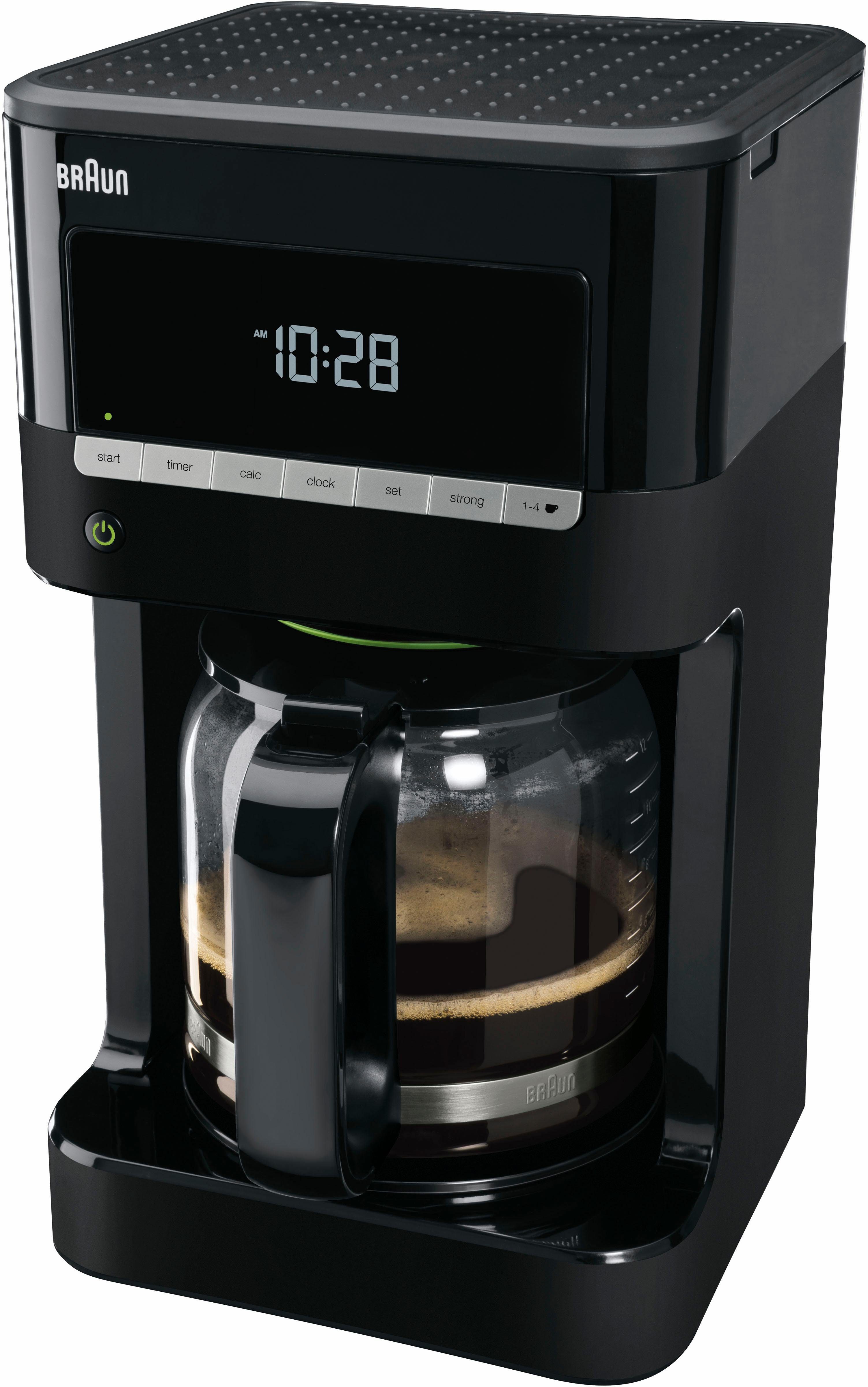 Braun Filterkaffeemaschine KF 7020, Papierfilter 1x4, Programmierbarer  24-Stunden-Timer