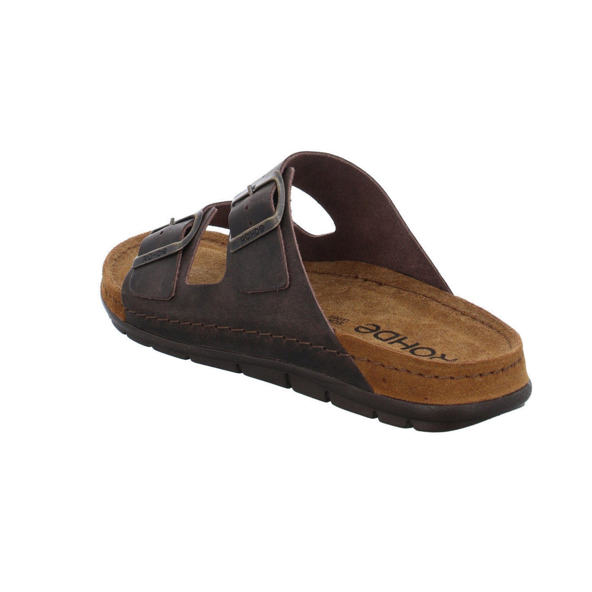 Herren Mocca Sandalen Hausschuh Glattleder Rodigo Pantolette Rohde Pantoletten