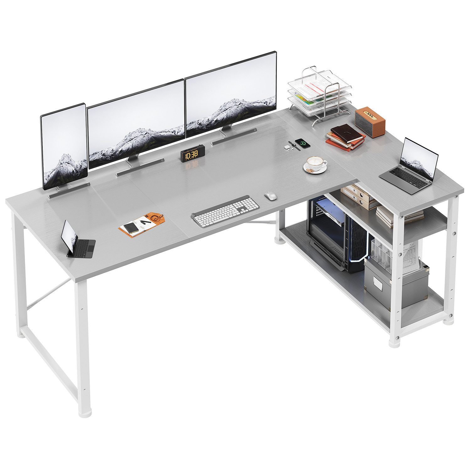 HOMALL Computertisch Eckschreibtisch Reversibel L Förmiger günstig online kaufen