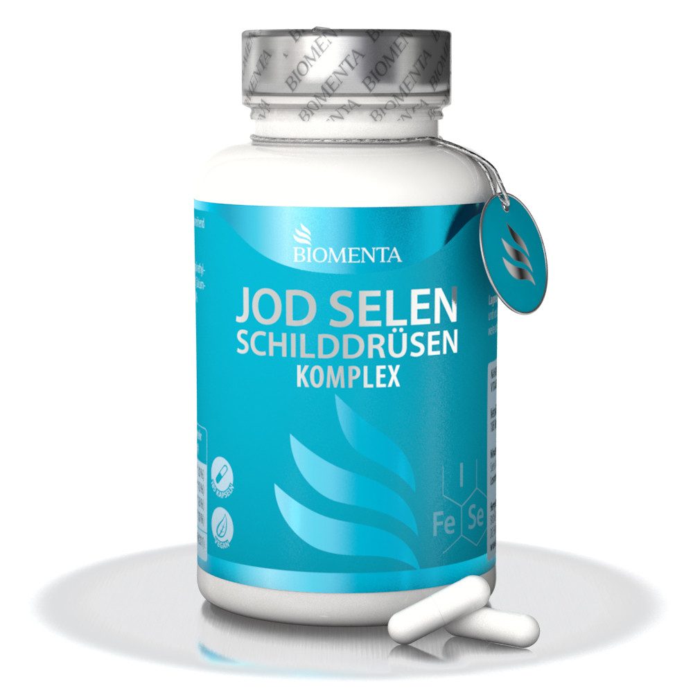 BIOMENTA Jod Selen Schilddrüsen Komplex - 185 Kapseln - Wirkstoffkomplex Kapseln, 185 St., 61.05 g
