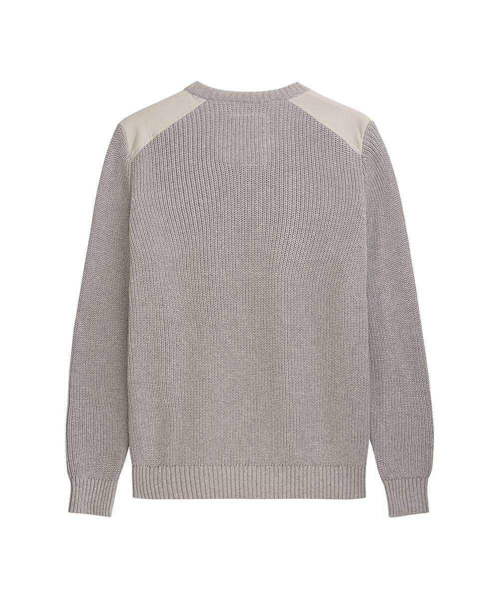 Unfair Athletics Strickpullover Pullover Unfair Patch Knitwear stone grey