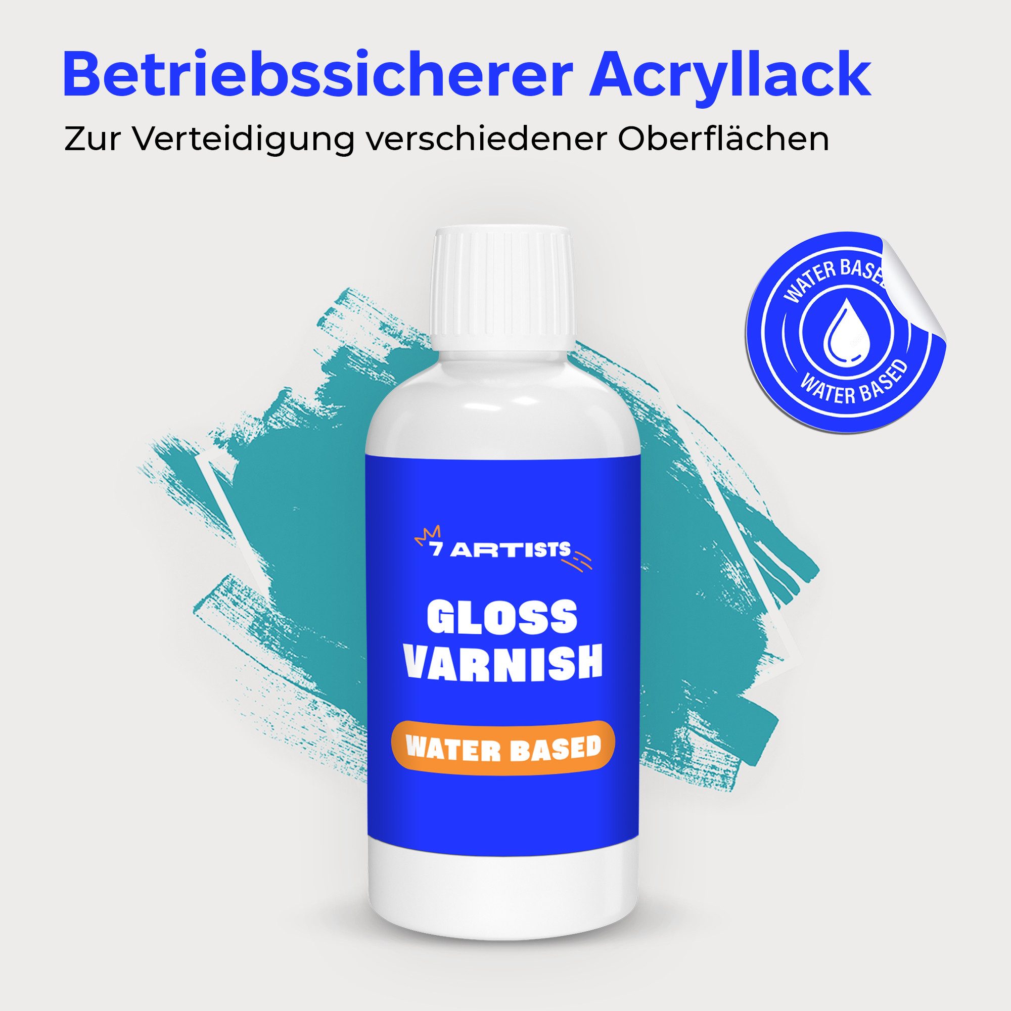 7 Artists Klarlack 7 Artists Acryllack Matt/Glänzend – 120–1000 ml, Wasserbasiert, 120 - 1000 ml