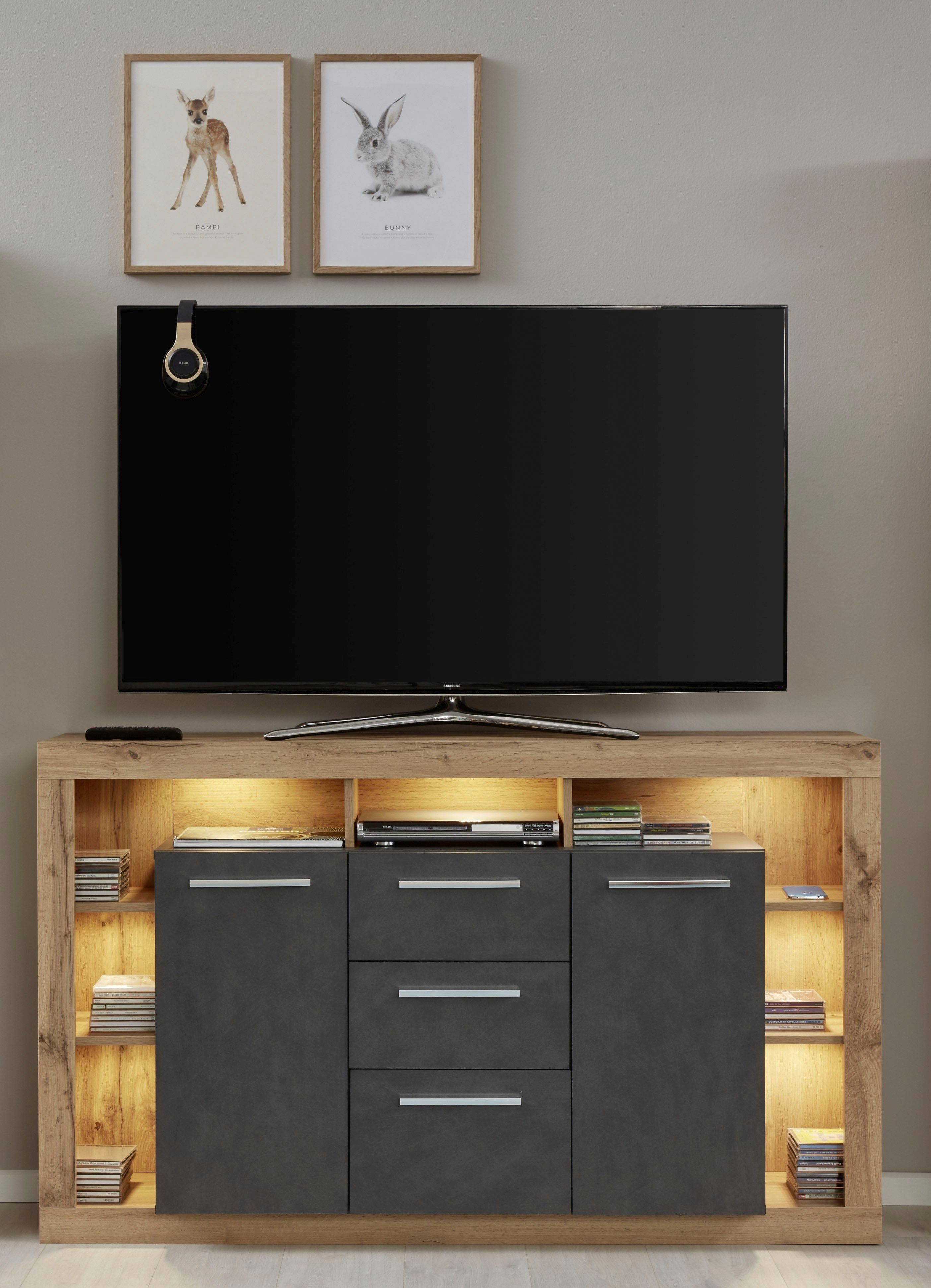INOSIGN Sideboard Gwendolyn, pflegeleichtes Design, Beleuchtung günstig online kaufen
