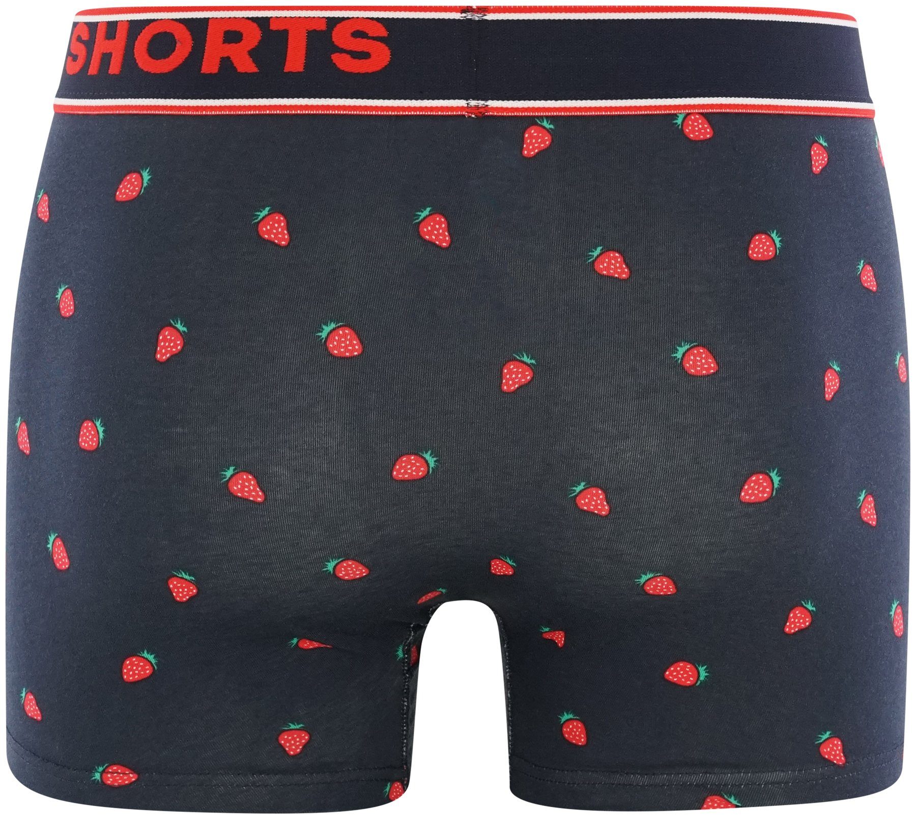 HAPPY SHORTS Retro Pants (2-St) Trunks Stripe 2-Pack Strawberries and