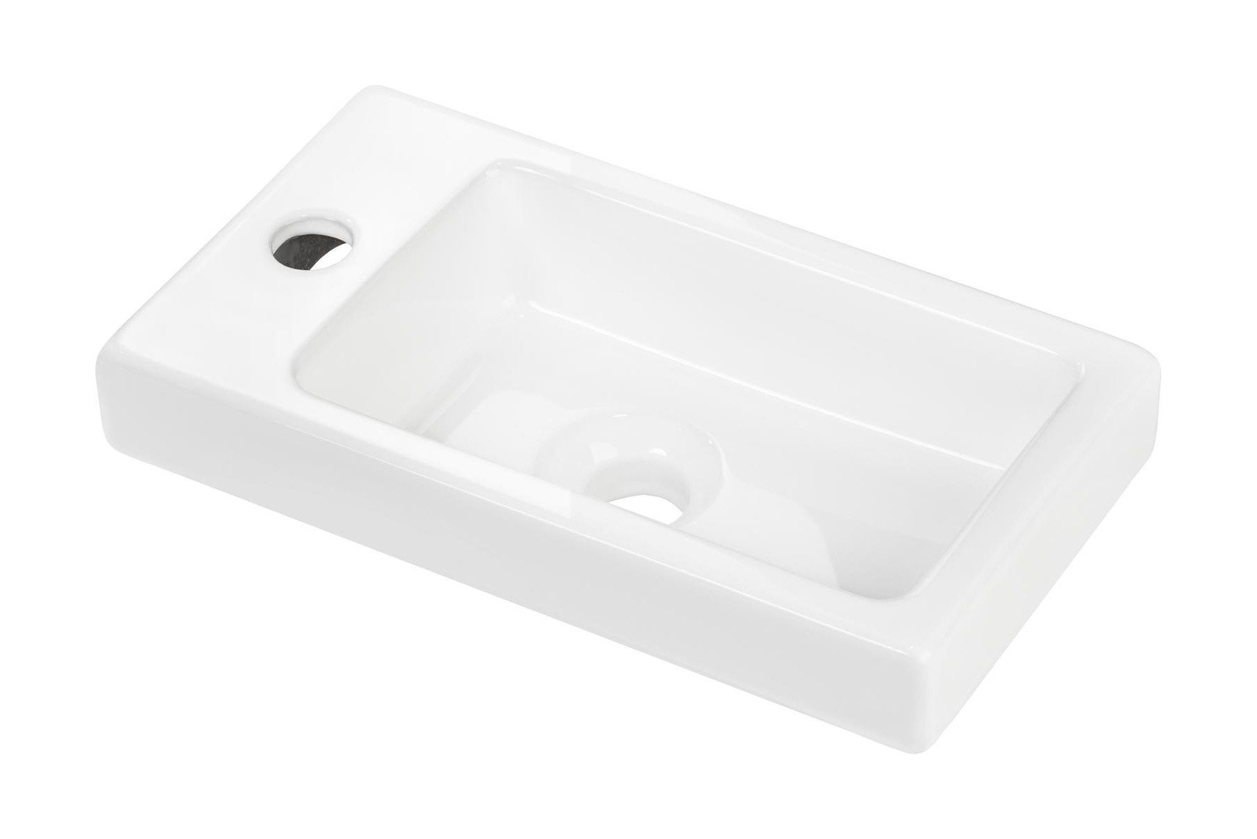Xlmoebel Waschbecken Keramik Aufsatzbecken für Waschtisch und Spülbecken, Made in Europa
