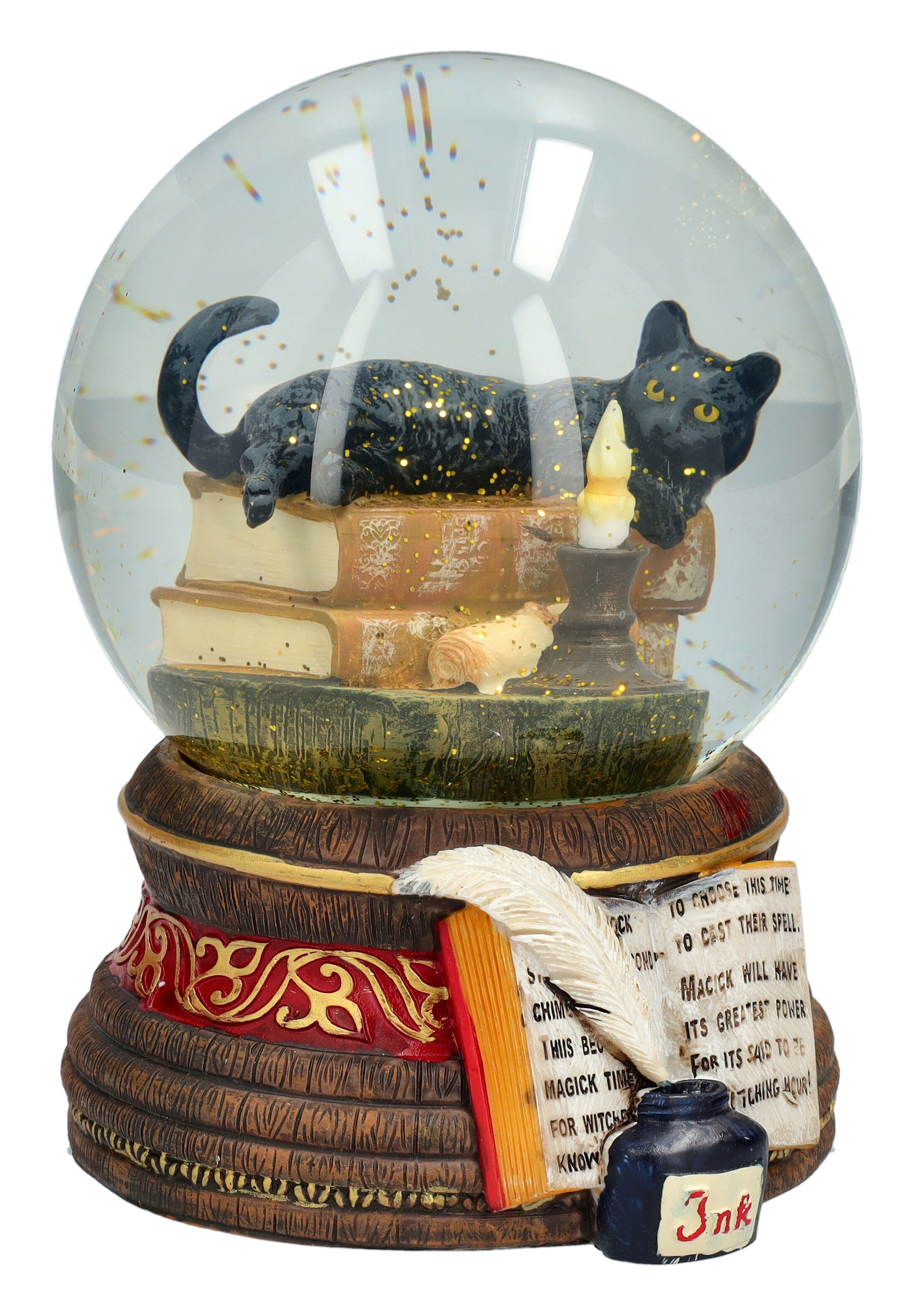 Figuren Shop GmbH Schneekugel Schneekugel mit Katze - Witching Hour - Lisa Parker Fantasy Deko