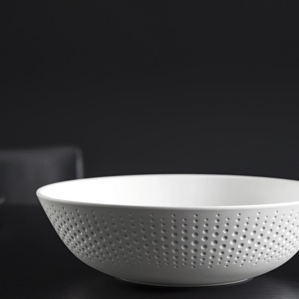 Villeroy & Boch Schale Manufacture Collier Blanc Obst- / Dekoschale, Porzellan, (1x Schale, 1-tlg)