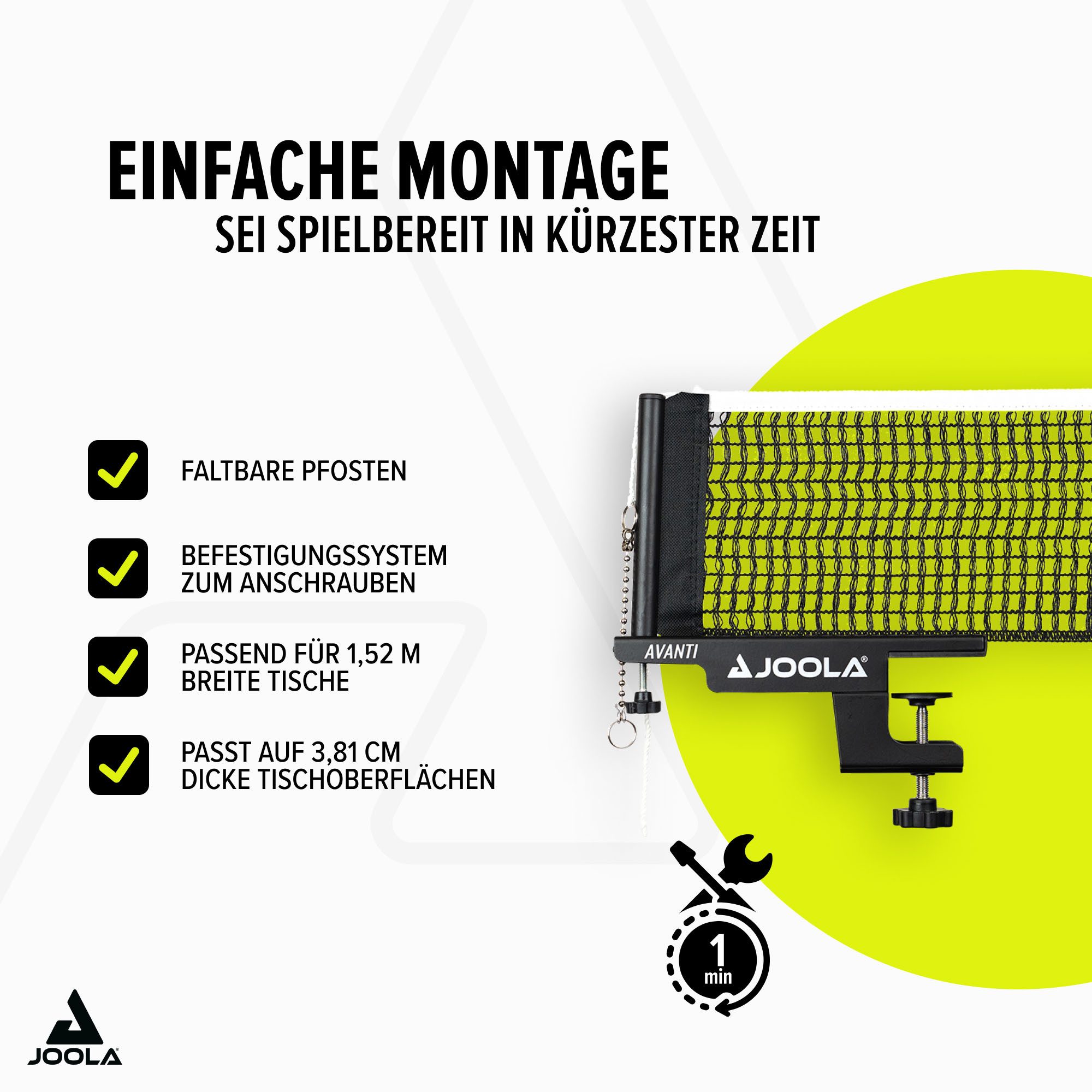 Joola Tischtennisnetz Avanti