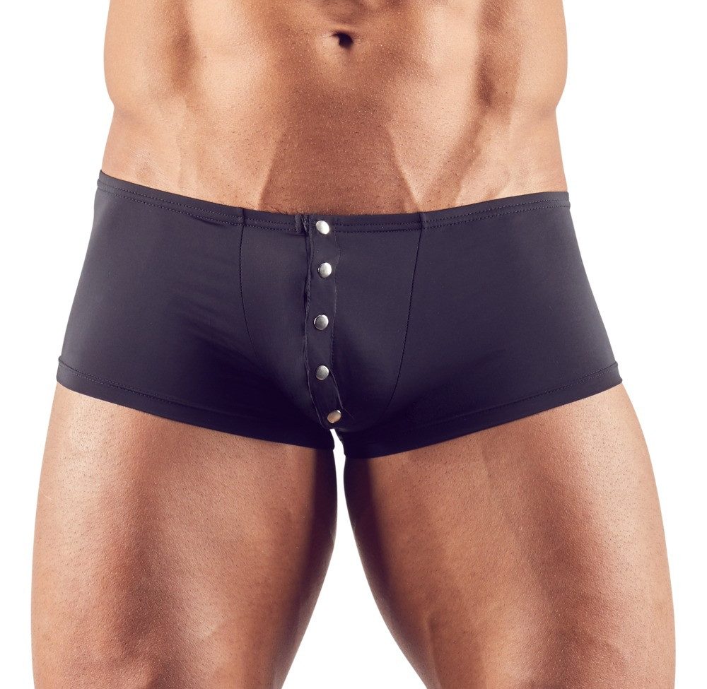 Boxershorts Boxershorts mit Druckknöpfen- schwarz