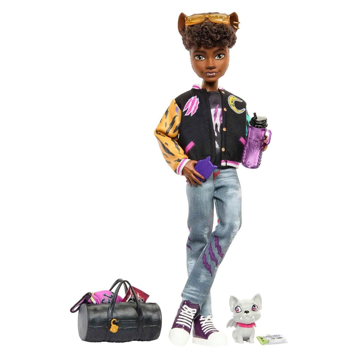 Mattel® Stehpuppe Mattel HNF65 - Monster High - Clawd Wolf Puppe mit Hausti günstig online kaufen