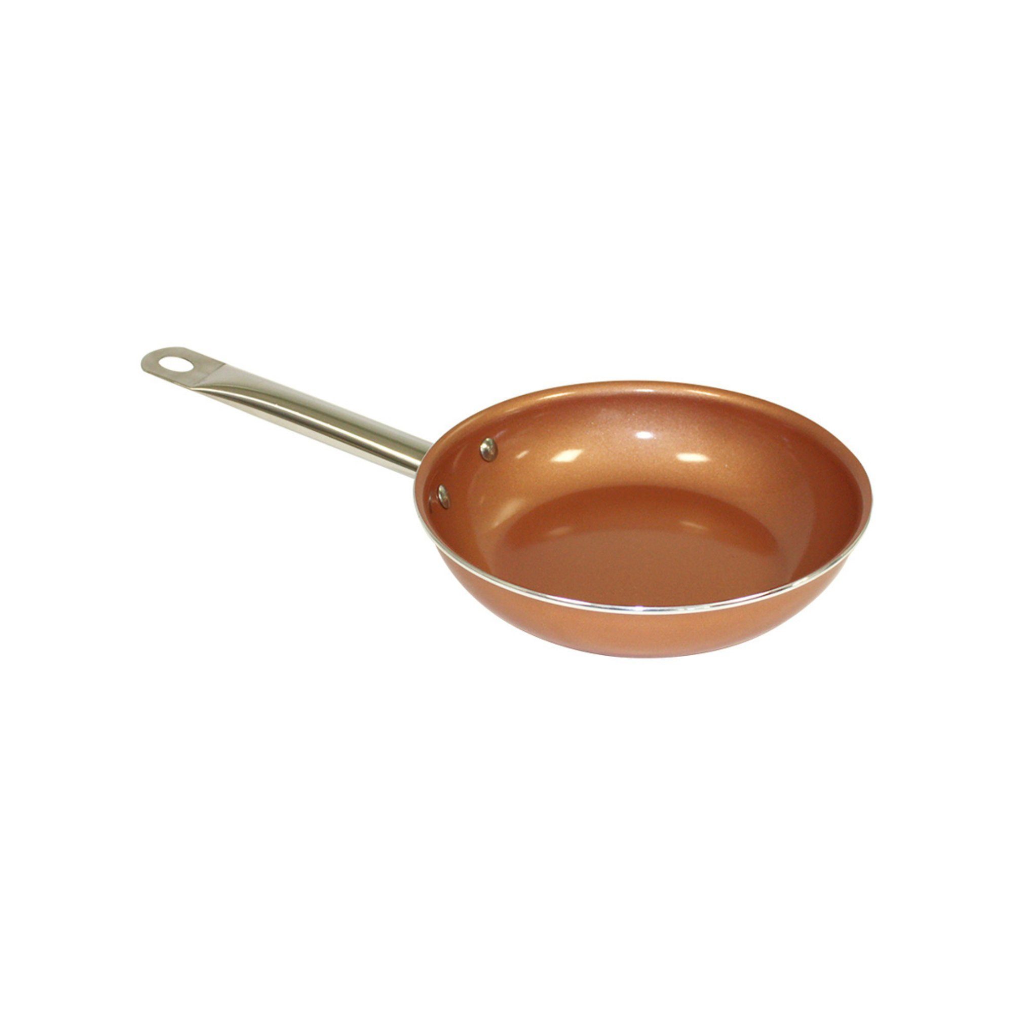 Starlyf Bratpfanne Copper Pan, Kupfer (4 Varianten, 1-tlg., Ø 20/24/28 cm und 28 cm tiefe Pfanne), Kupfer Keramik Pfanne mit Antihaftbeschichtung, backofenfest, Induktion