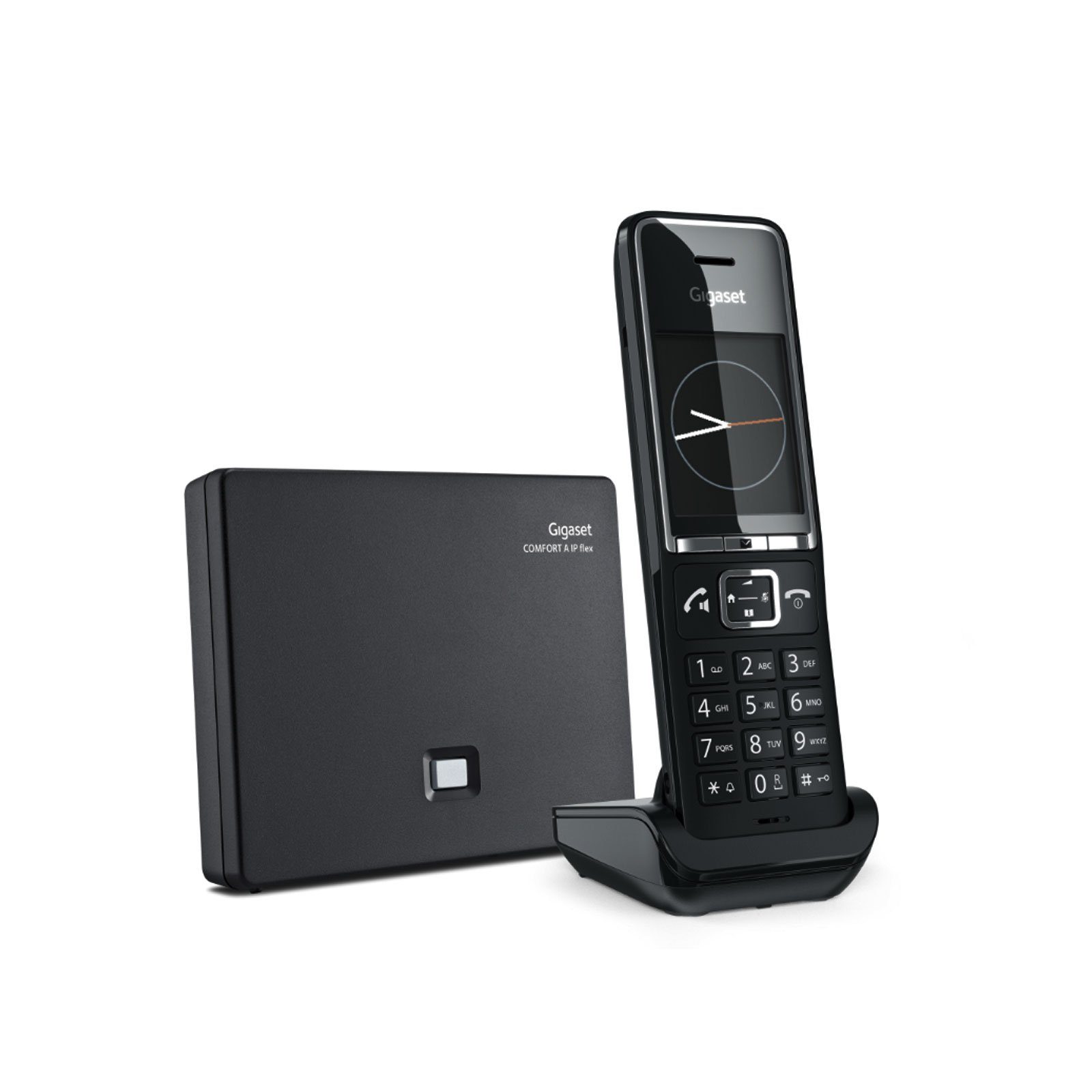 variabel COMFORT Internettelefonie flex 550A (Mobilteile: Gigaset und einsetzbar DECT-Telefon IP Festnetz- für 1),