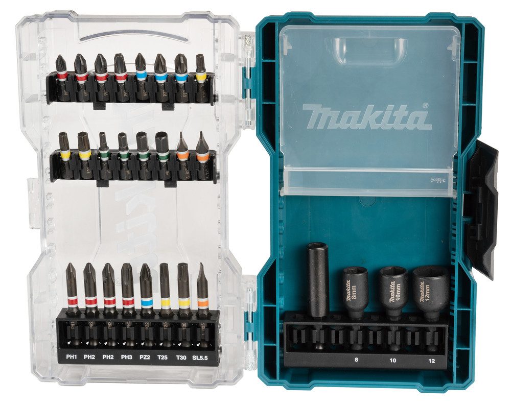 Bohrer- und Bit-Set Makita Steckschlüssel-Bit-Set 28-teilig E-07048