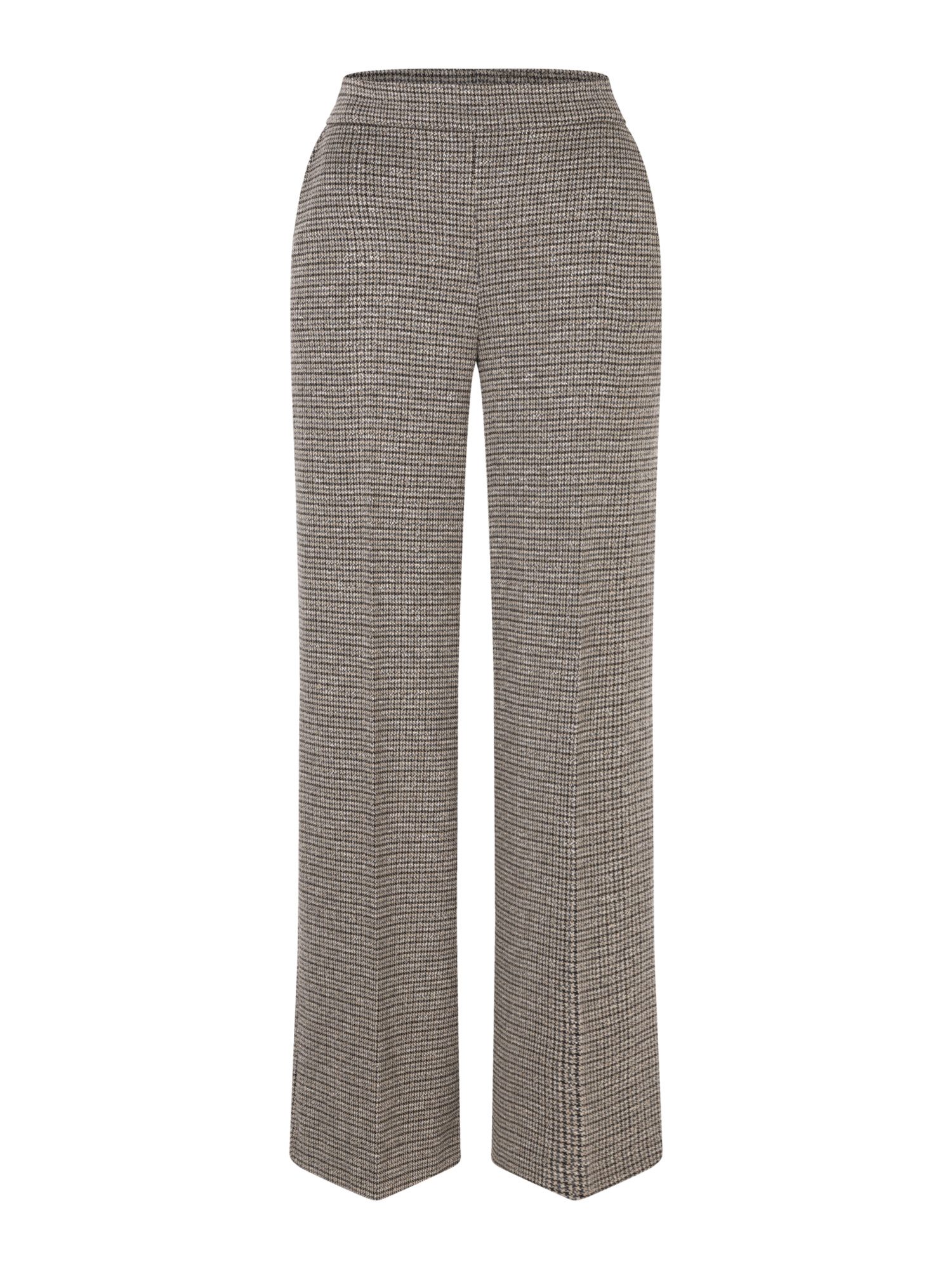 MORE&MORE Stoffhose gepflegte, karierte Jerseyhose