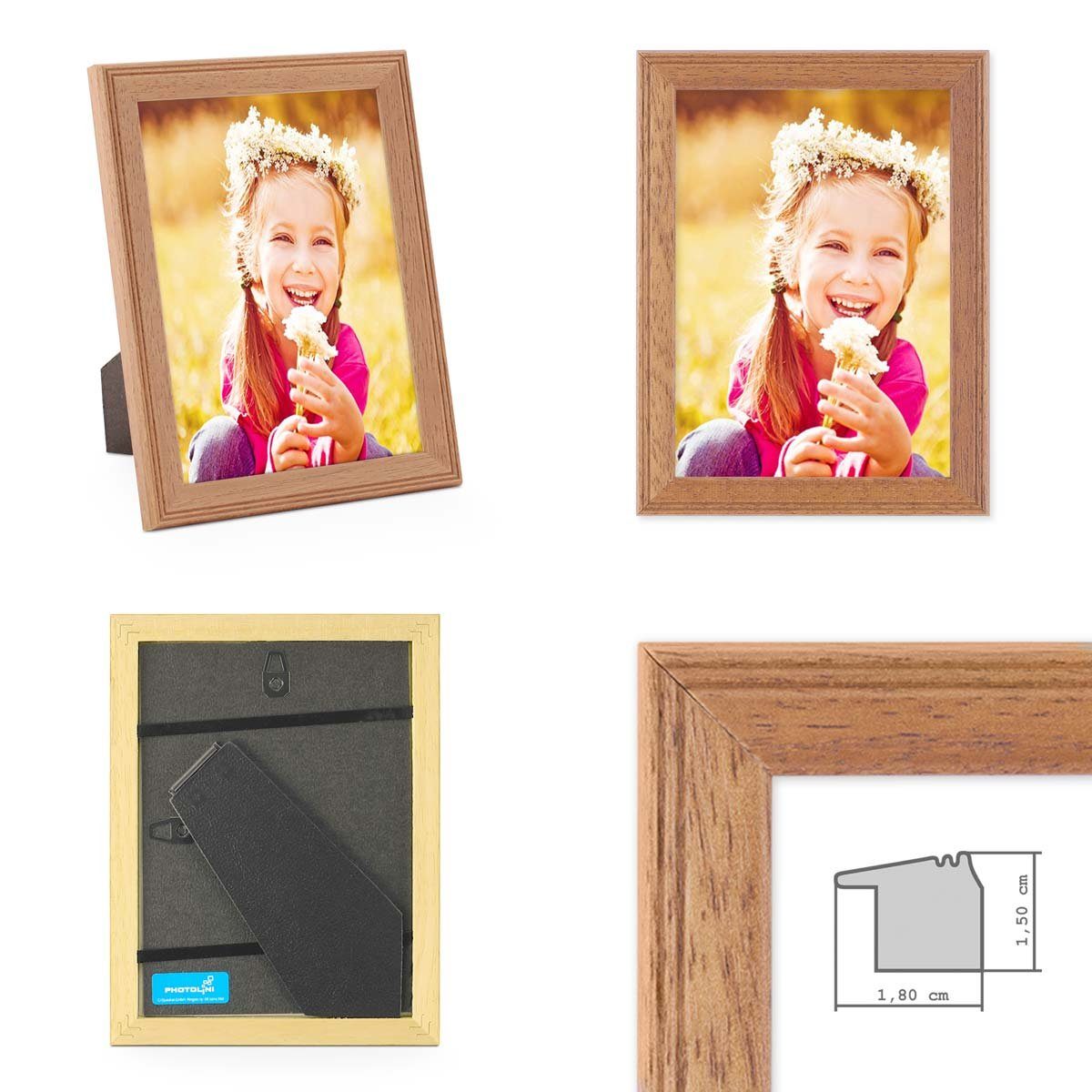 PHOTOLINI Bilderrahmen 3er Set im Landhaus-Stil günstig online kaufen