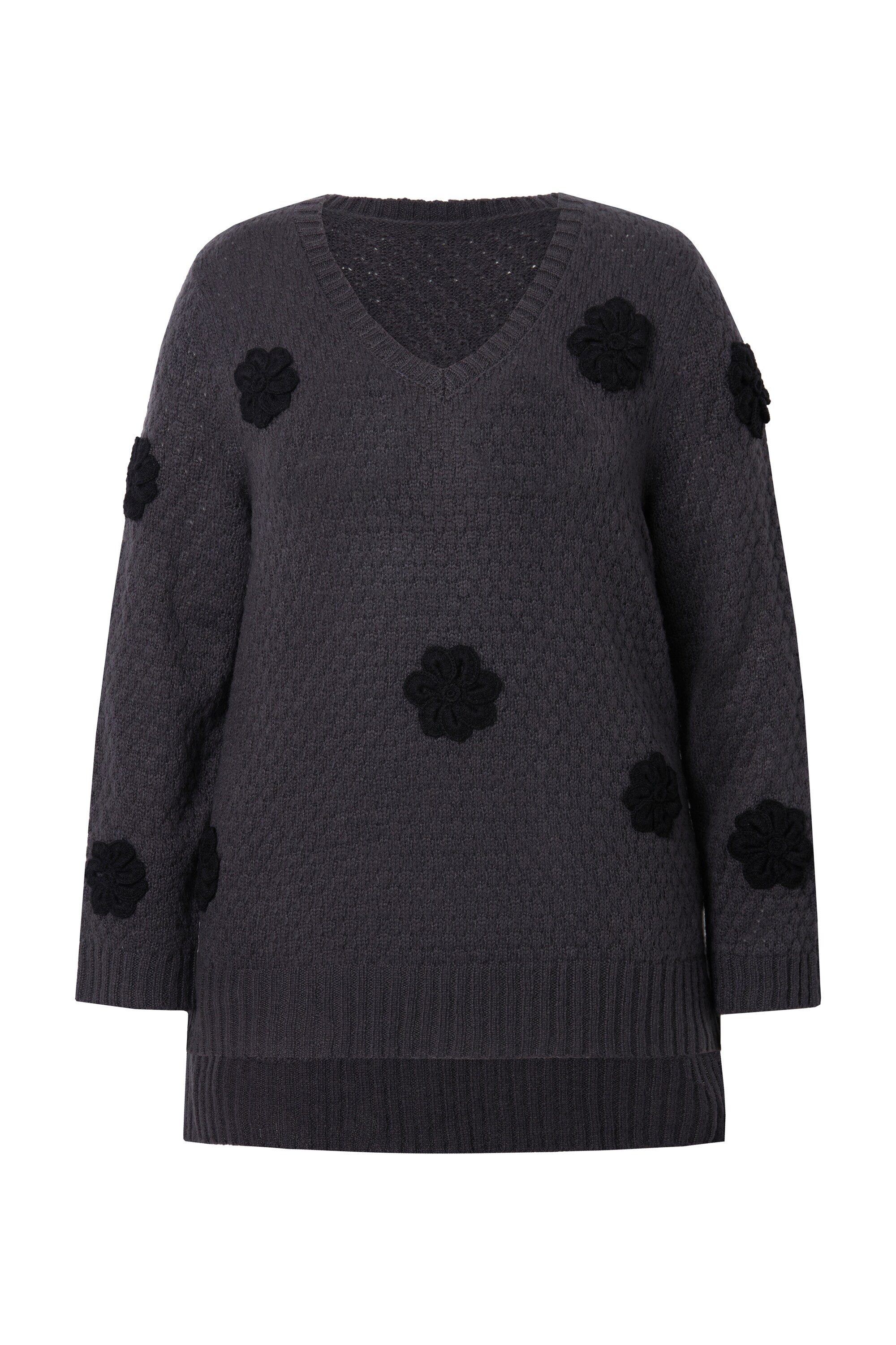 MIAMODA Strickpullover Pullover Classic Fit 3D günstig online kaufen