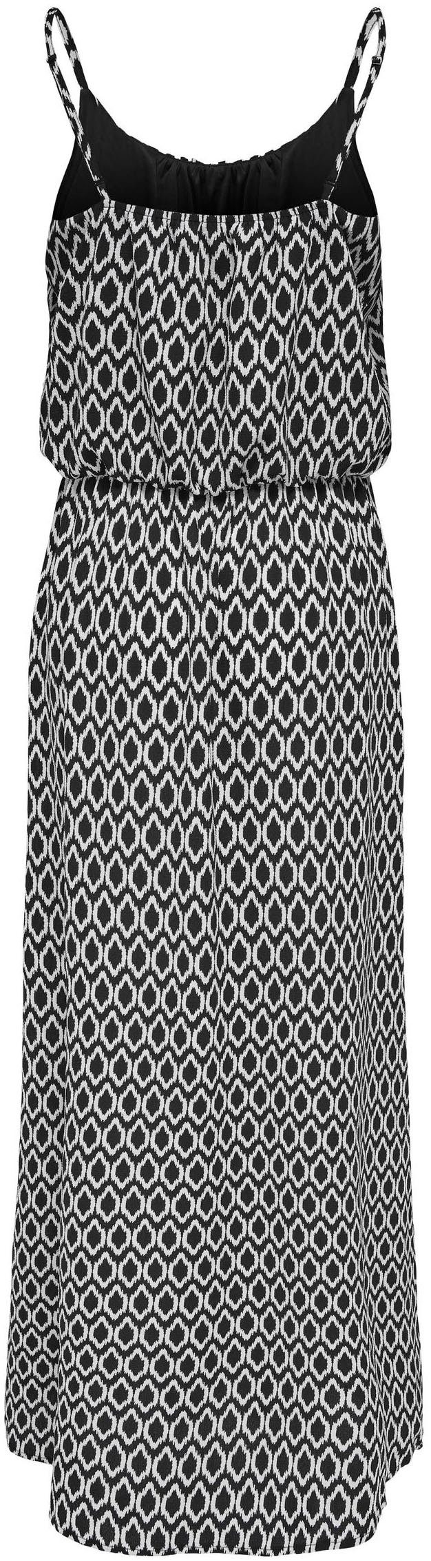 ONLWINNER DRESS S/L NOOS CIRCLE Black mit MAXI GRAPHIC PTM Maxikleid ONLY Spaghettiträger