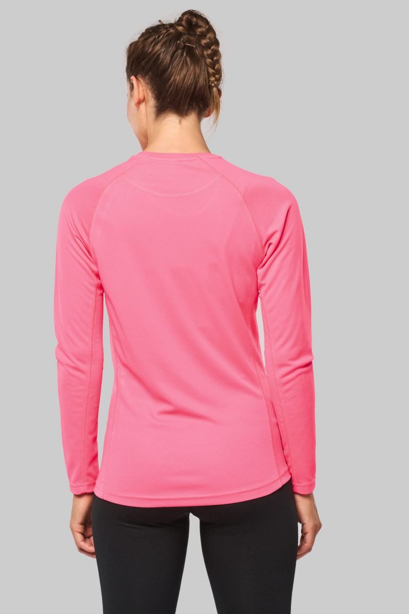 Proact Trainingsshirt Damen Basic Sport Funktionsshirt Langarm