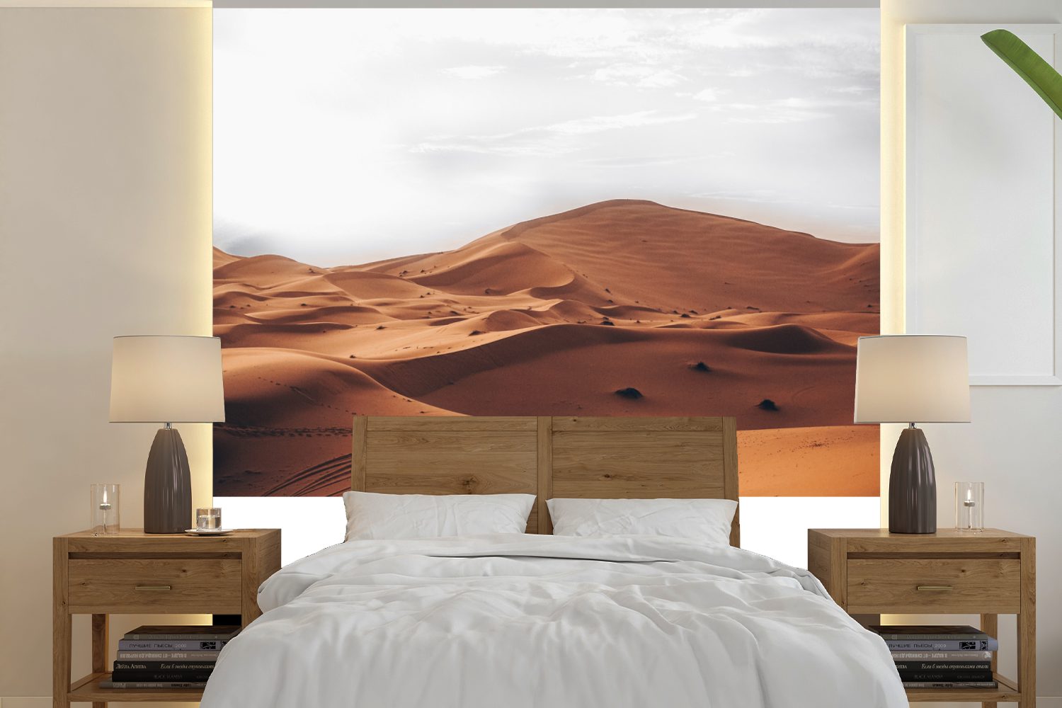 MuchoWow Fototapete Afrika - Sand - Natur, Matt, bedruckt, (5 St), Vinyl Tapete für Wohnzimmer oder Schlafzimmer, Wandtapete | Fototapeten