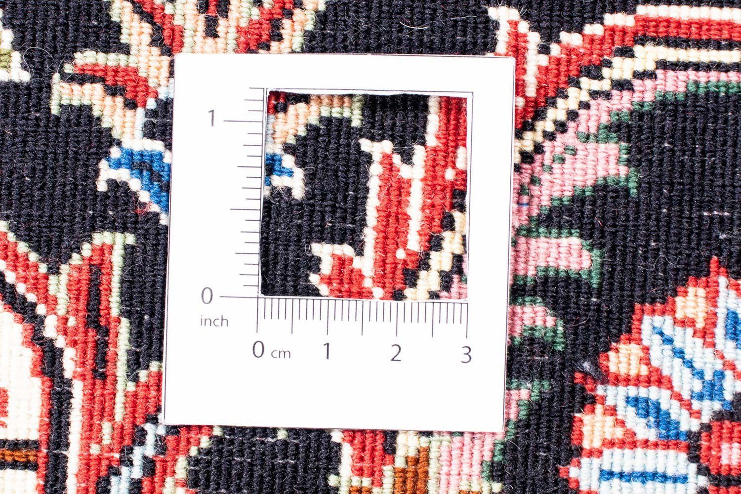 Orientteppich Perser - Bidjar Zertifikat Höhe: 15 cm Wohnzimmer, mm, rot, mit rechteckig, 245 - x Einzelstück - morgenland, Handgeknüpft, 350