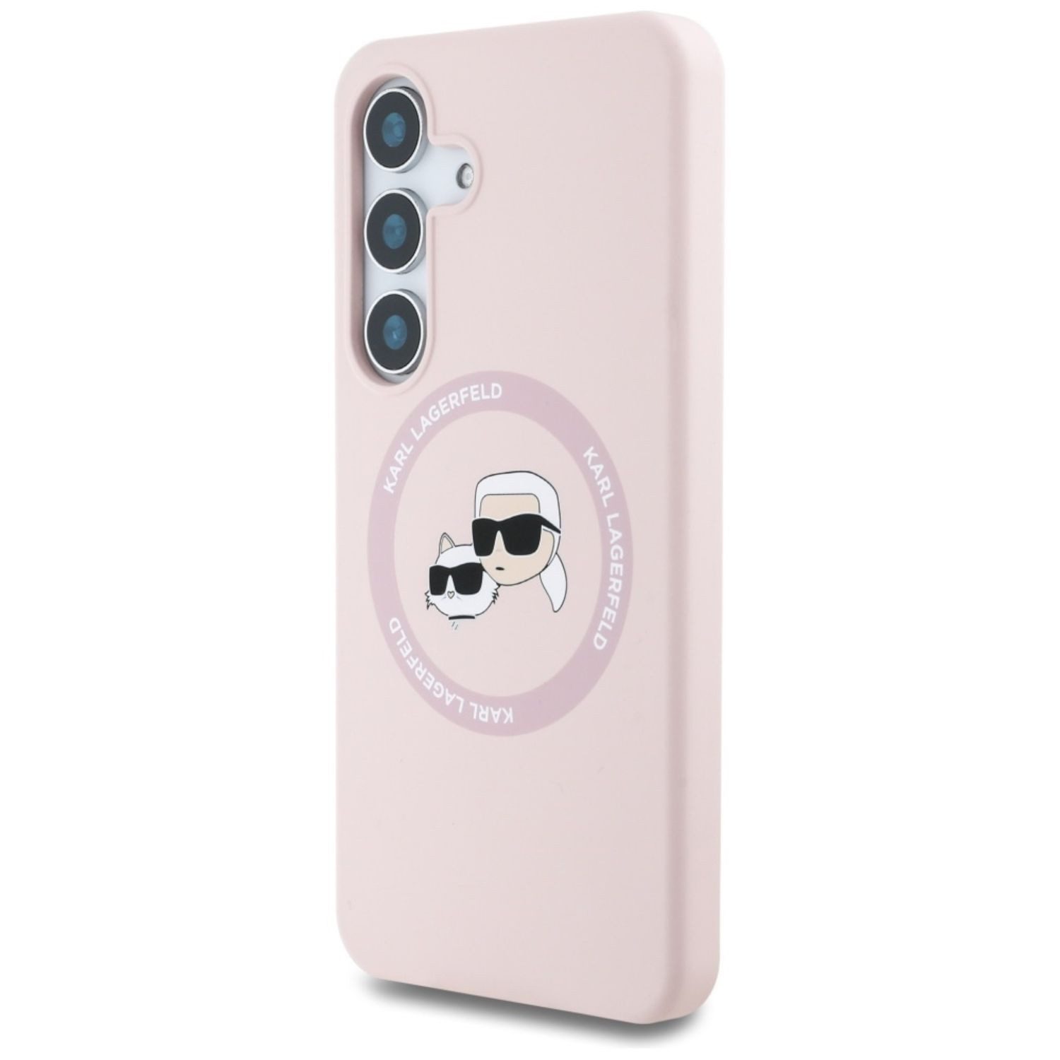 KARL LAGERFELD Smartphone-Hülle Karl Lagerfeld Samsung Galaxy S25 Plus Double Heads Circle MagSafe