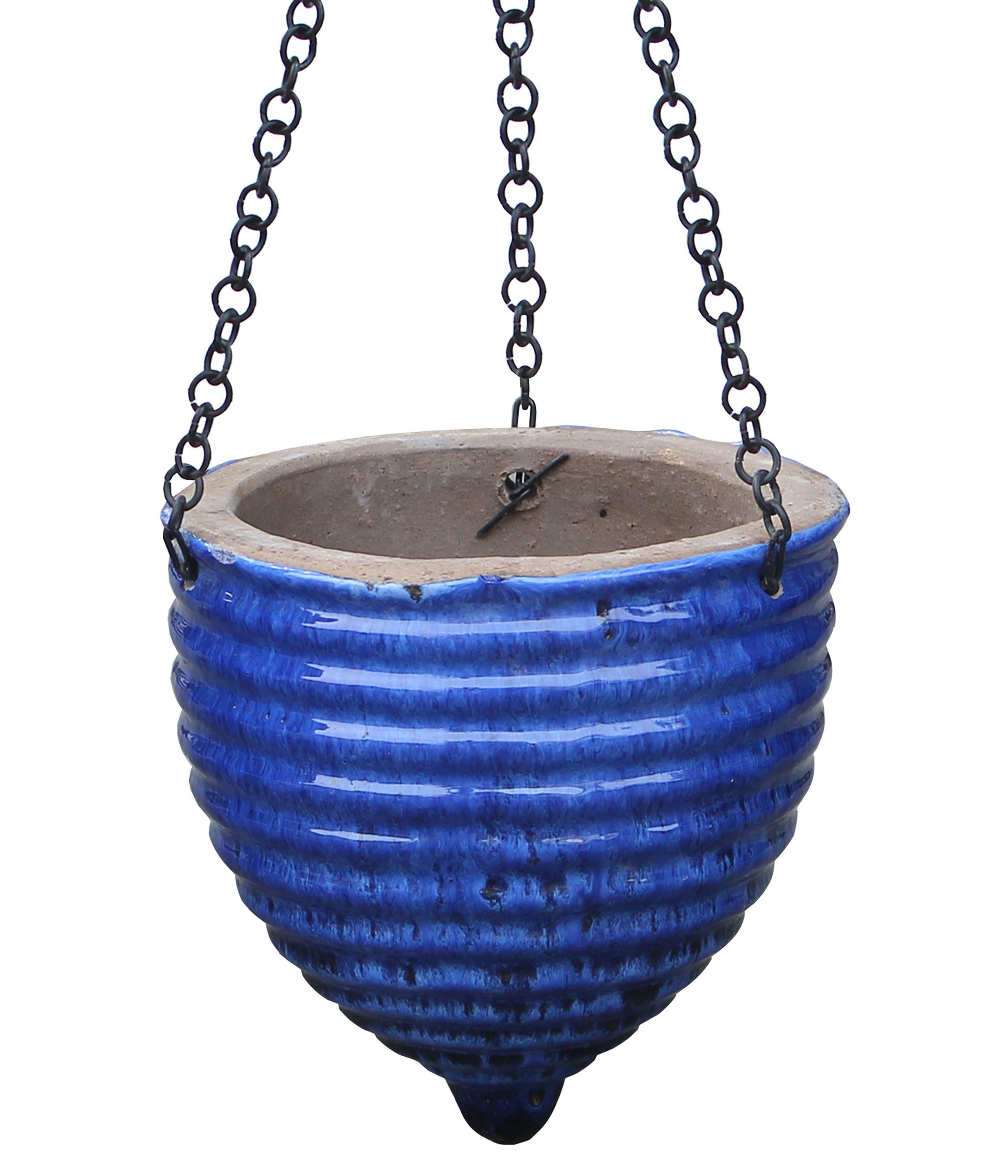 Dehner Blumenampel Hängeampel, konische Blumenampel, Keramik, günstig online kaufen