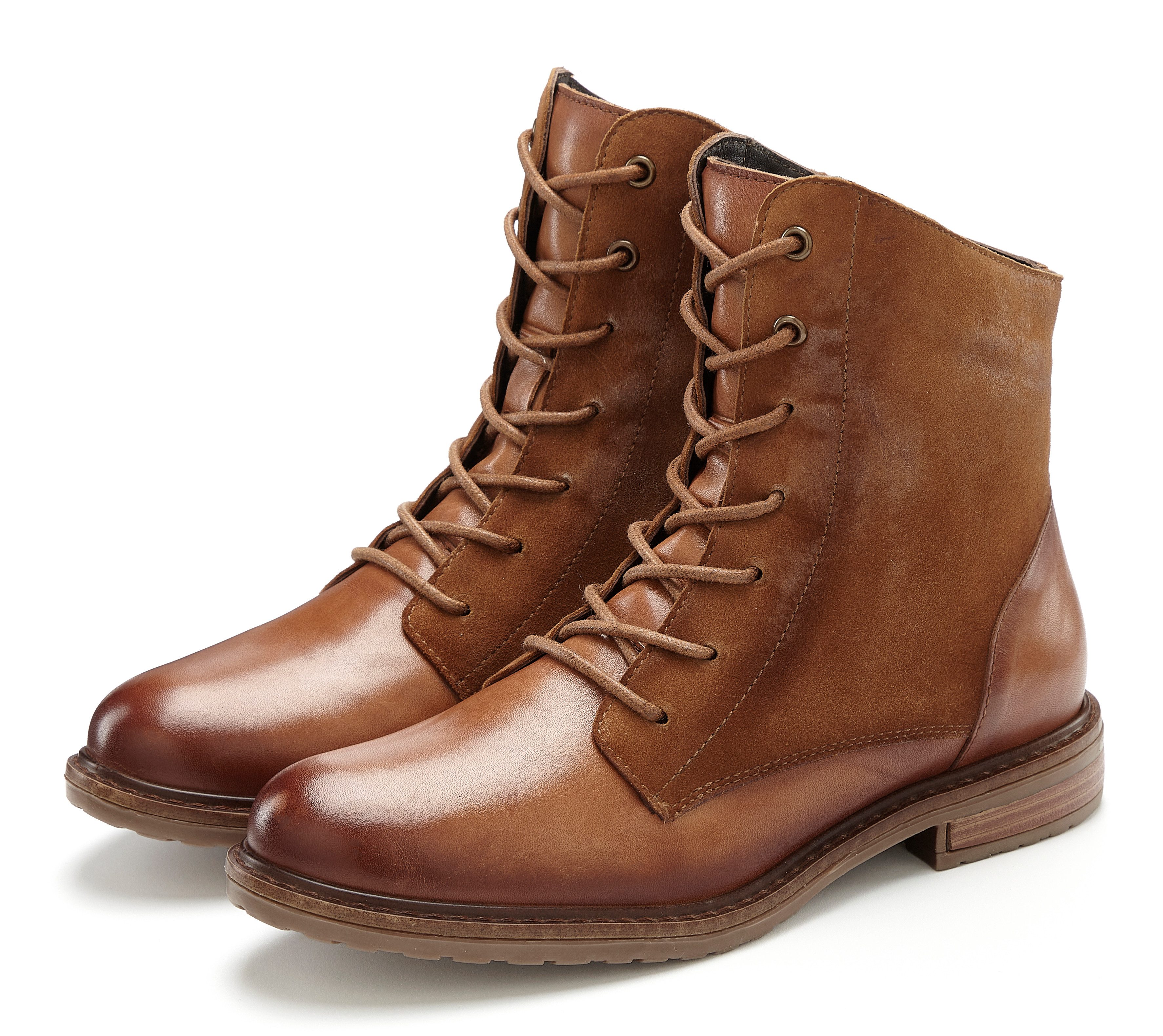 LASCANA Boots Stiefelette aus Leder günstig online kaufen