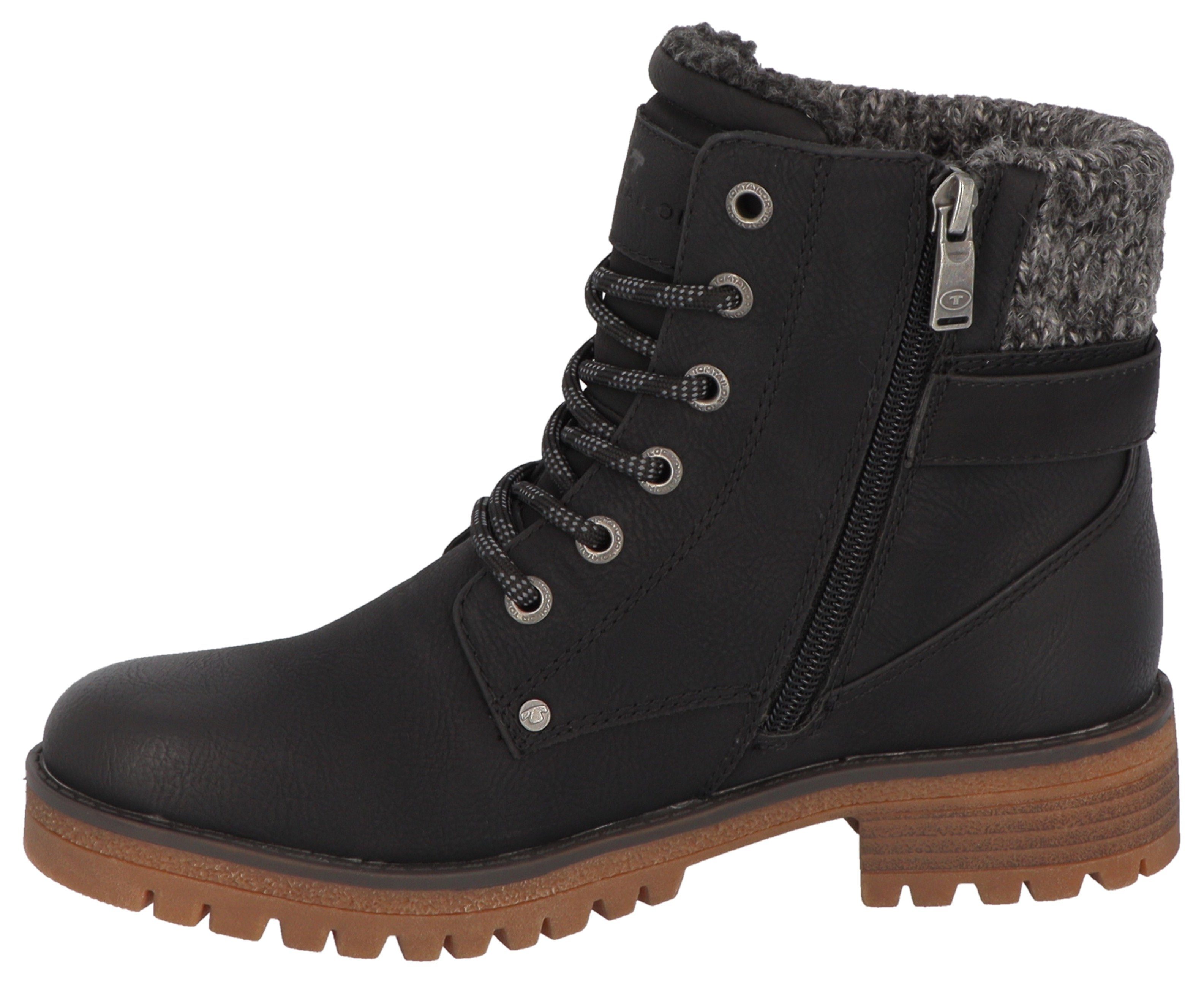 TOM TAILOR Winterboots Workerboots, Hiking Boot mit Blockabsatz