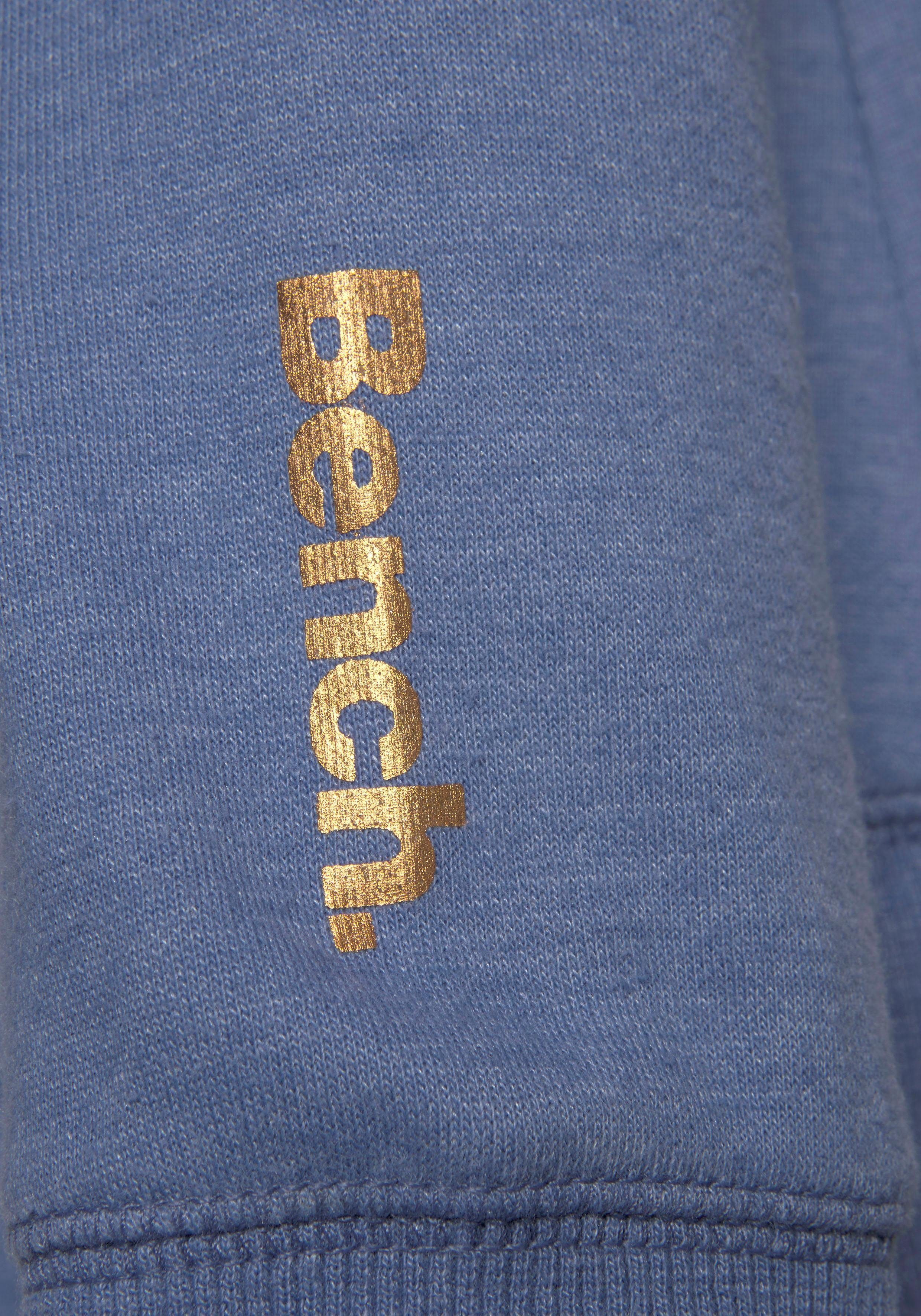 Bench. Loungewear Sweatjacke mit Taschen und Zipper, Loungeanzug