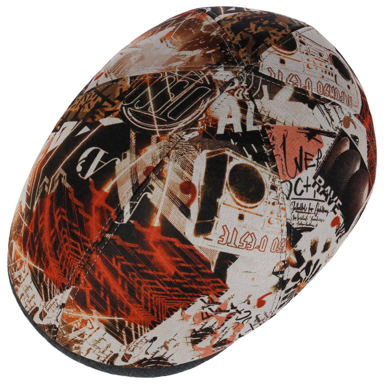 Alfonso D´Este Flat Cap (1-St) Schirmmütze mit Schirm, Made in Italy