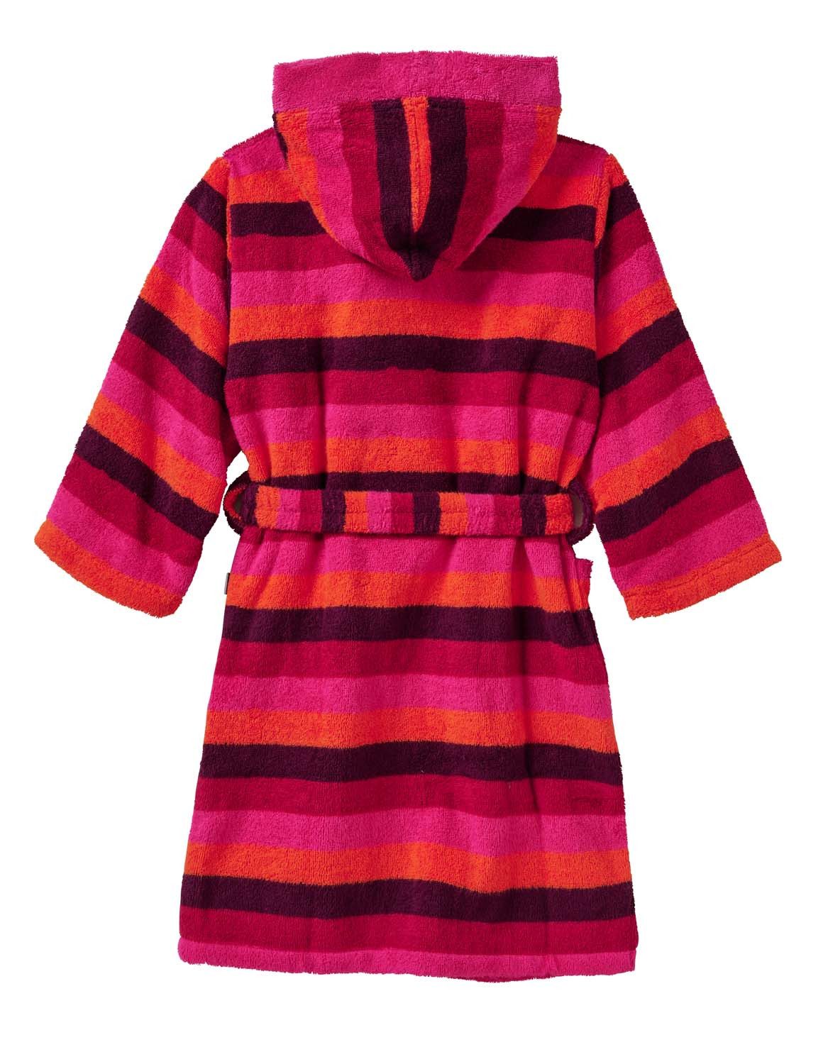JAKO-O Kinderbademantel JAKO-O Bademantel Kinder mit Kapuze, Mädchen Jungen, fuchsia, Frottier, Mit Kapuze, elastischer Gürtel mit Klickverschluss – Bild 2 von 5