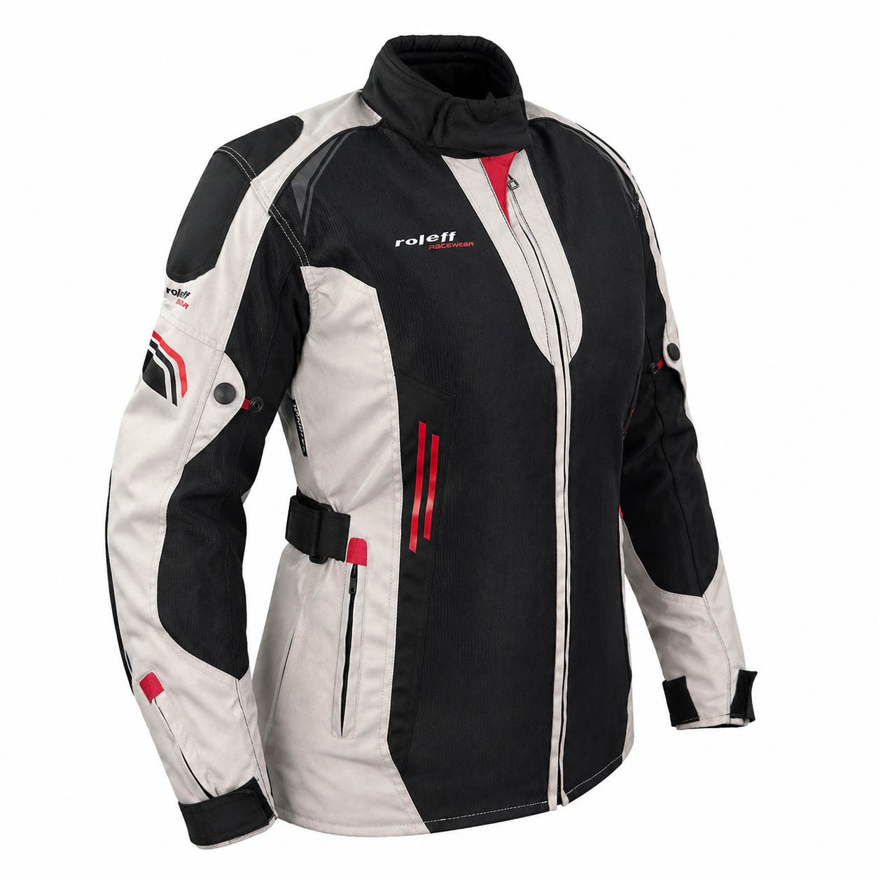 roleff Motorradjacke RO1812D Damen Mesh-Jacke - Atmungsaktiv, wasserdicht & mit Protektoren auch in großen Größen, in verschiedenen Farben erhältlich