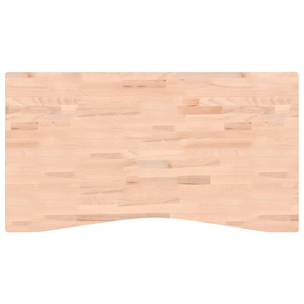 Schreibtischplatte Schreibtisch cm Bür Arbeitsplatte Buche vidaXL Massivholz 110x55-60x2,5