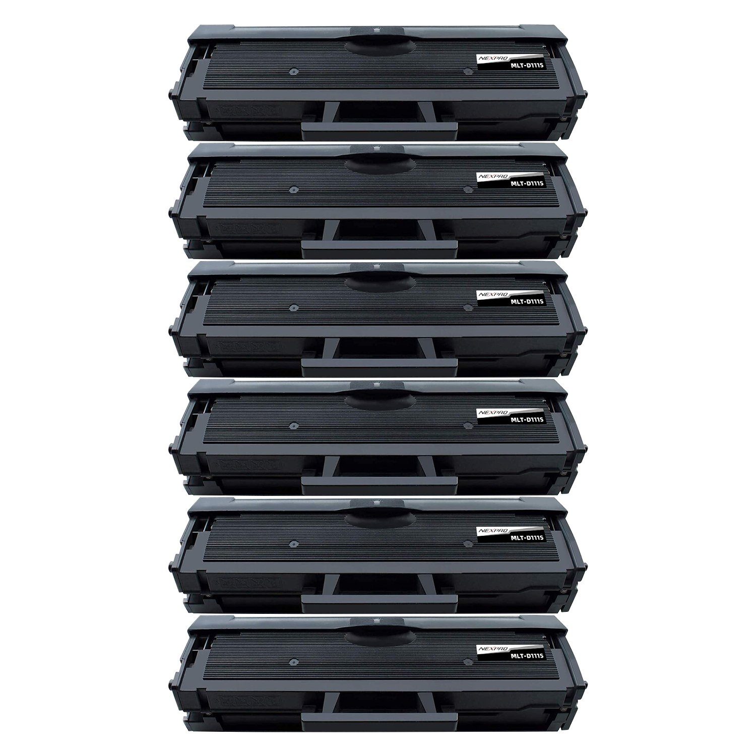 NEXPRO Tonerpatrone 6PK MLT-D111S für Samsung Xpress M2070W M2070 M2020  M2020W Toner, (Packung, Druckleistung bis ca 1000 Seiten), D111L für Samsung  Xpress m2070w M2070FW M2026W M2020W Schwarz Toner